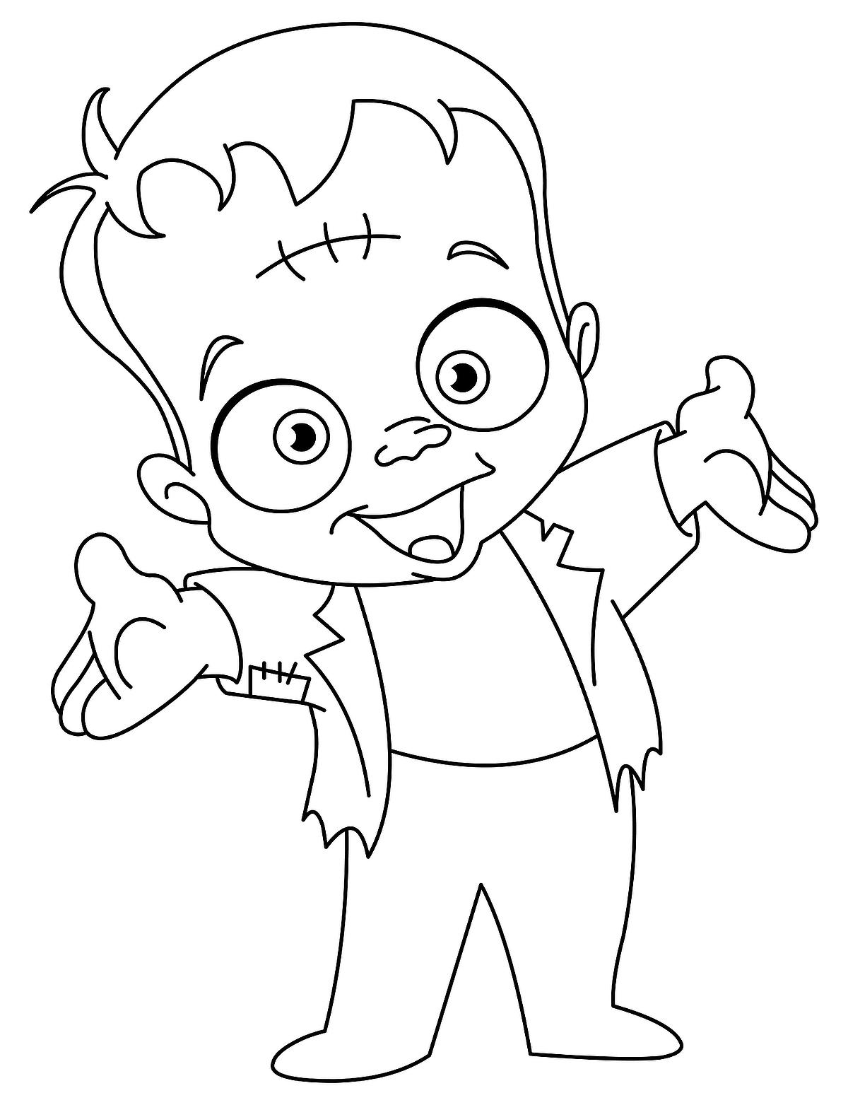 199+ Monster Coloring Page Ideas: Fun and Scary Monsters 17