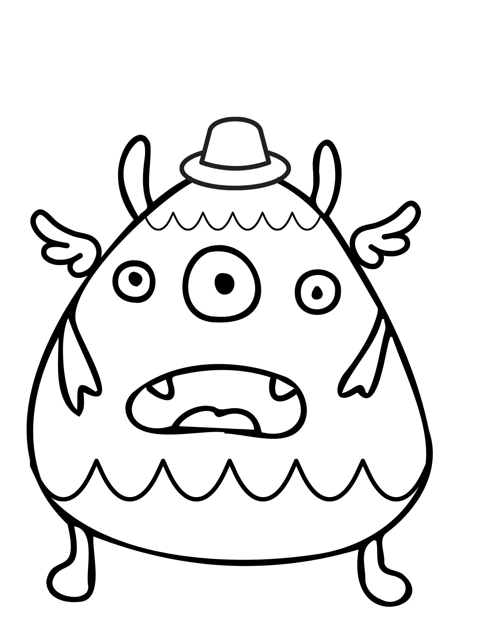 199+ Monster Coloring Page Ideas: Fun and Scary Monsters 172