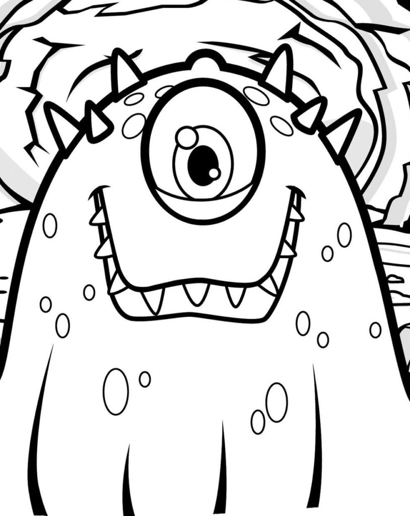 199+ Monster Coloring Page Ideas: Fun and Scary Monsters 173