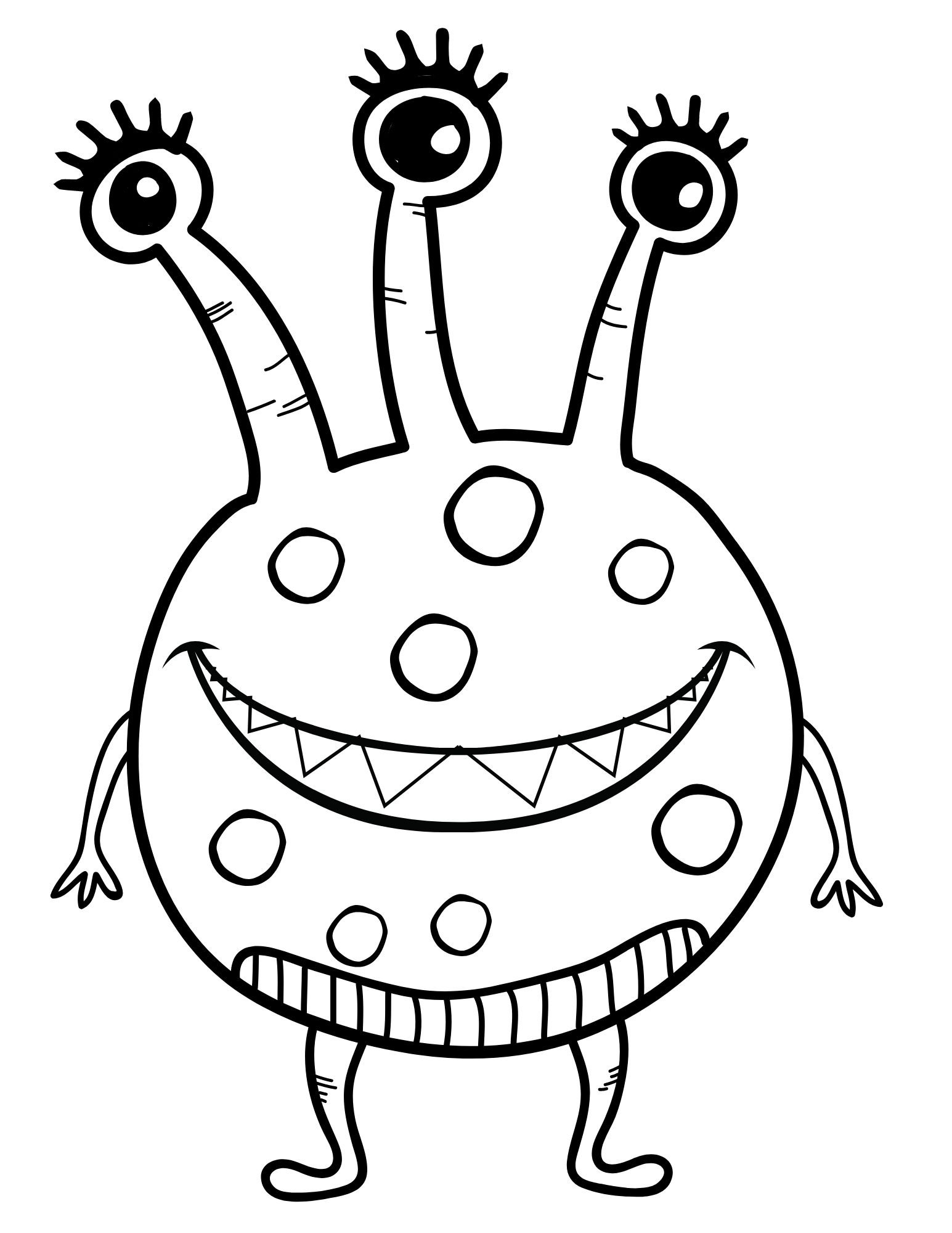 199+ Monster Coloring Page Ideas: Fun and Scary Monsters 186