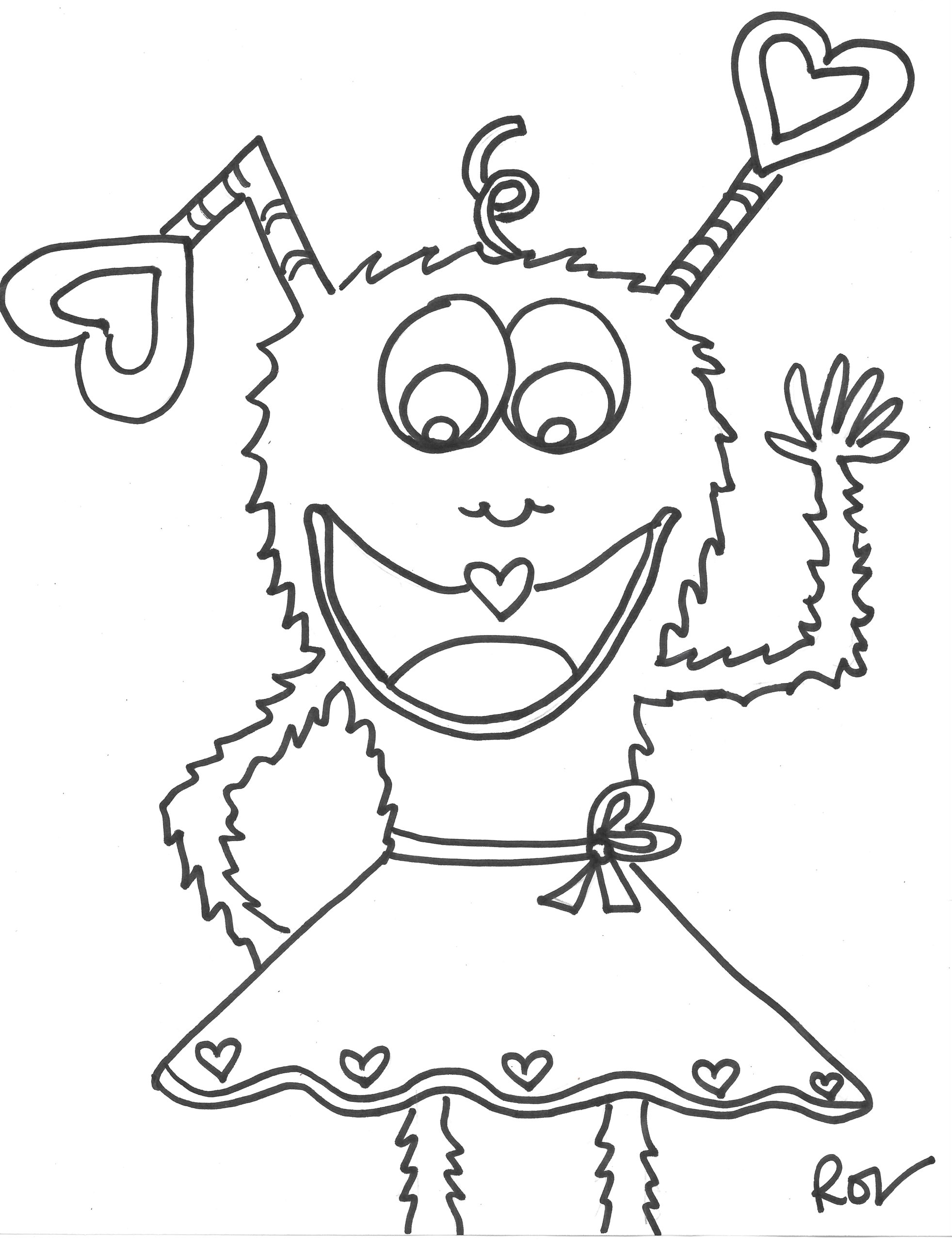 199+ Monster Coloring Page Ideas: Fun and Scary Monsters 36