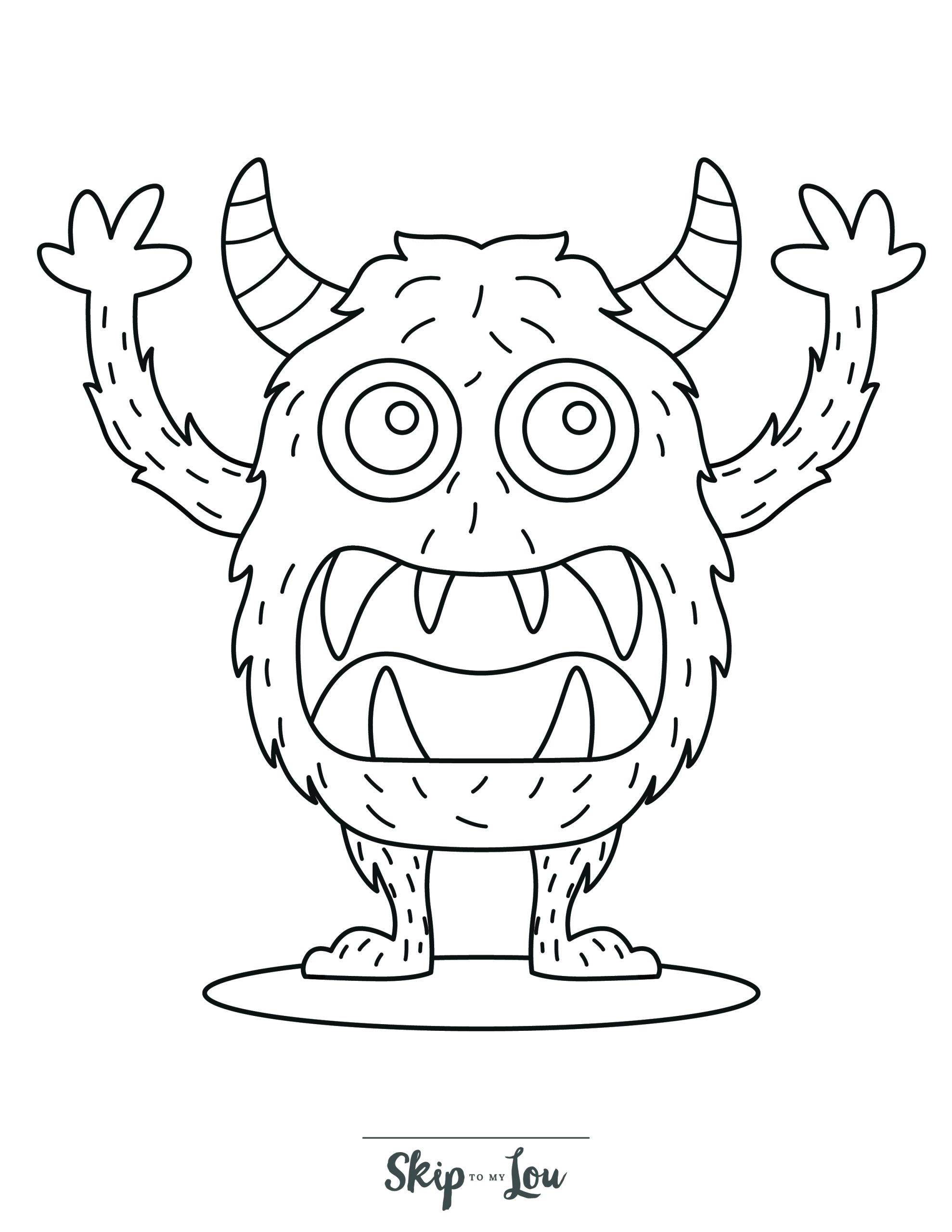 199+ Monster Coloring Page Ideas: Fun and Scary Monsters 4