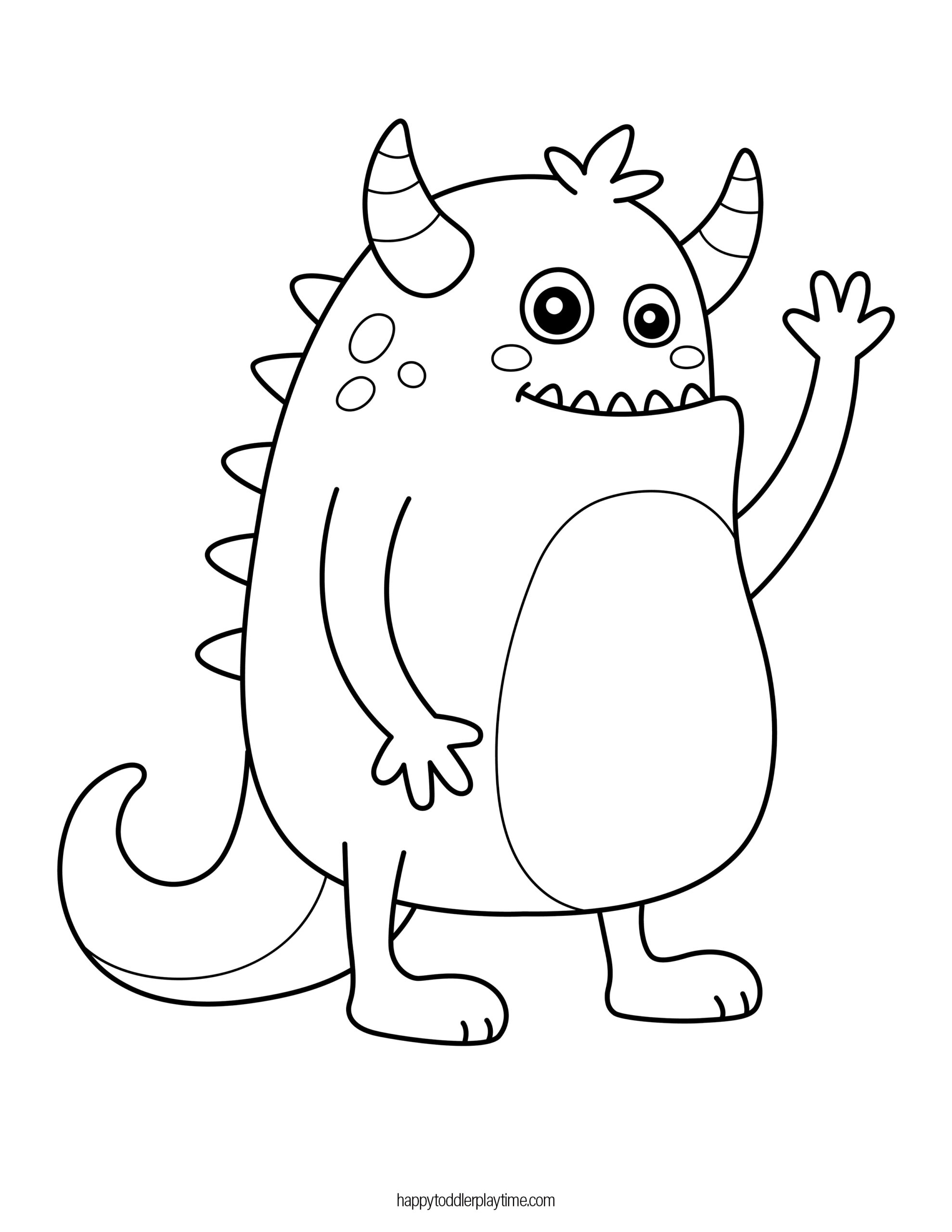 199+ Monster Coloring Page Ideas: Fun and Scary Monsters 5