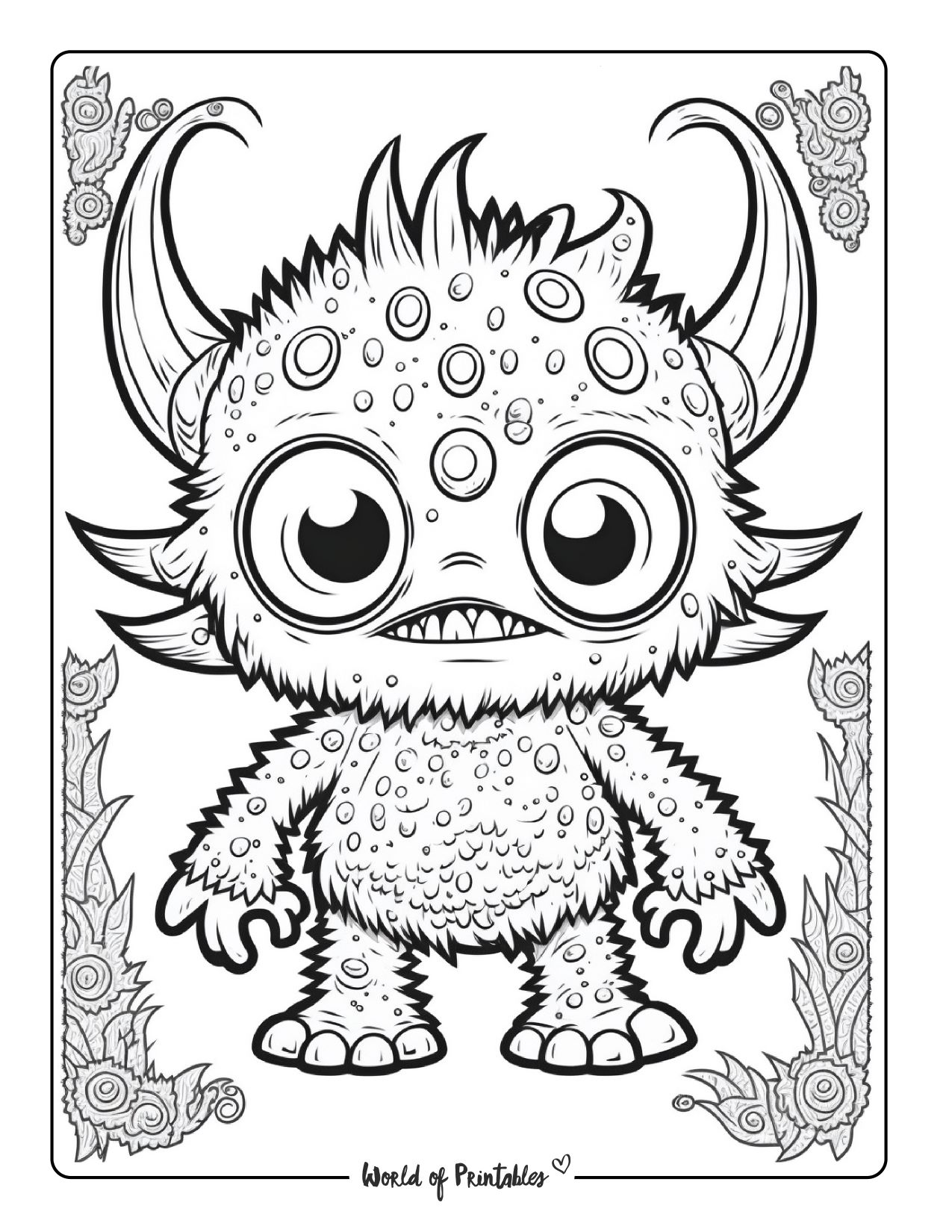 199+ Monster Coloring Page Ideas: Fun and Scary Monsters 52