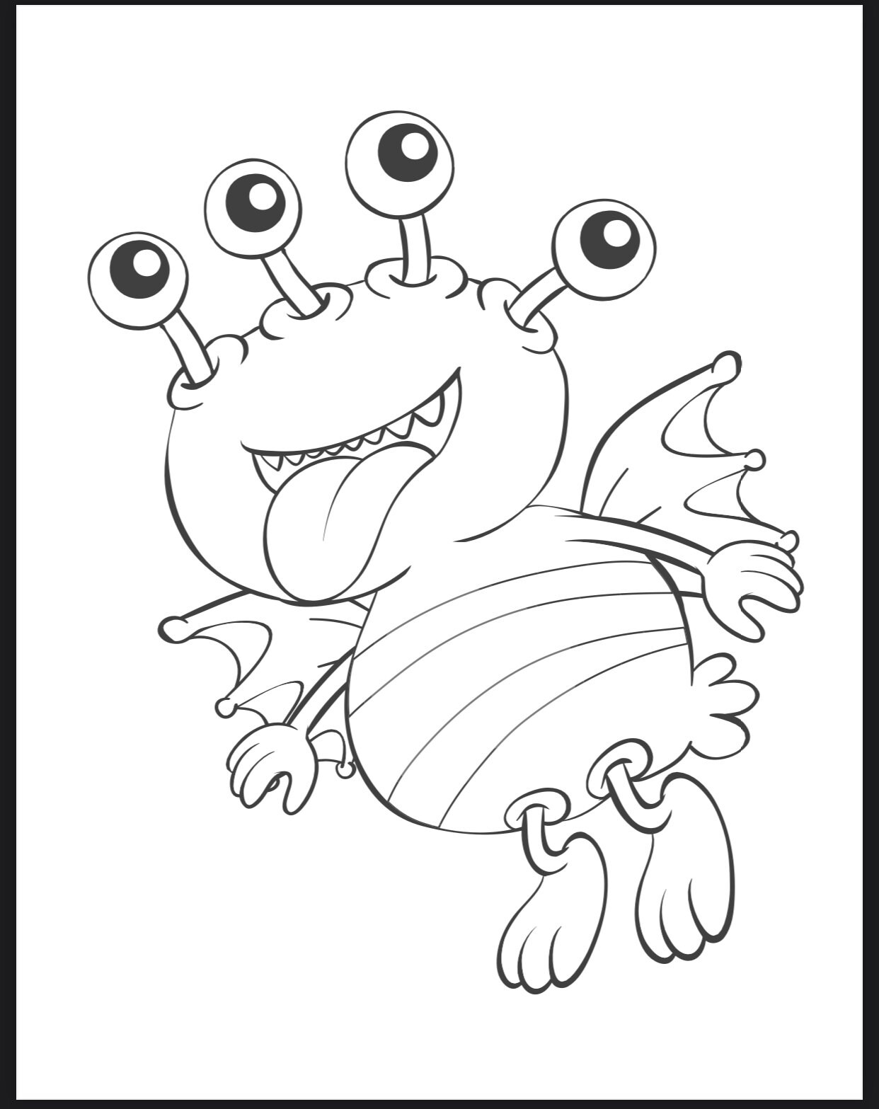 199+ Monster Coloring Page Ideas: Fun and Scary Monsters 57