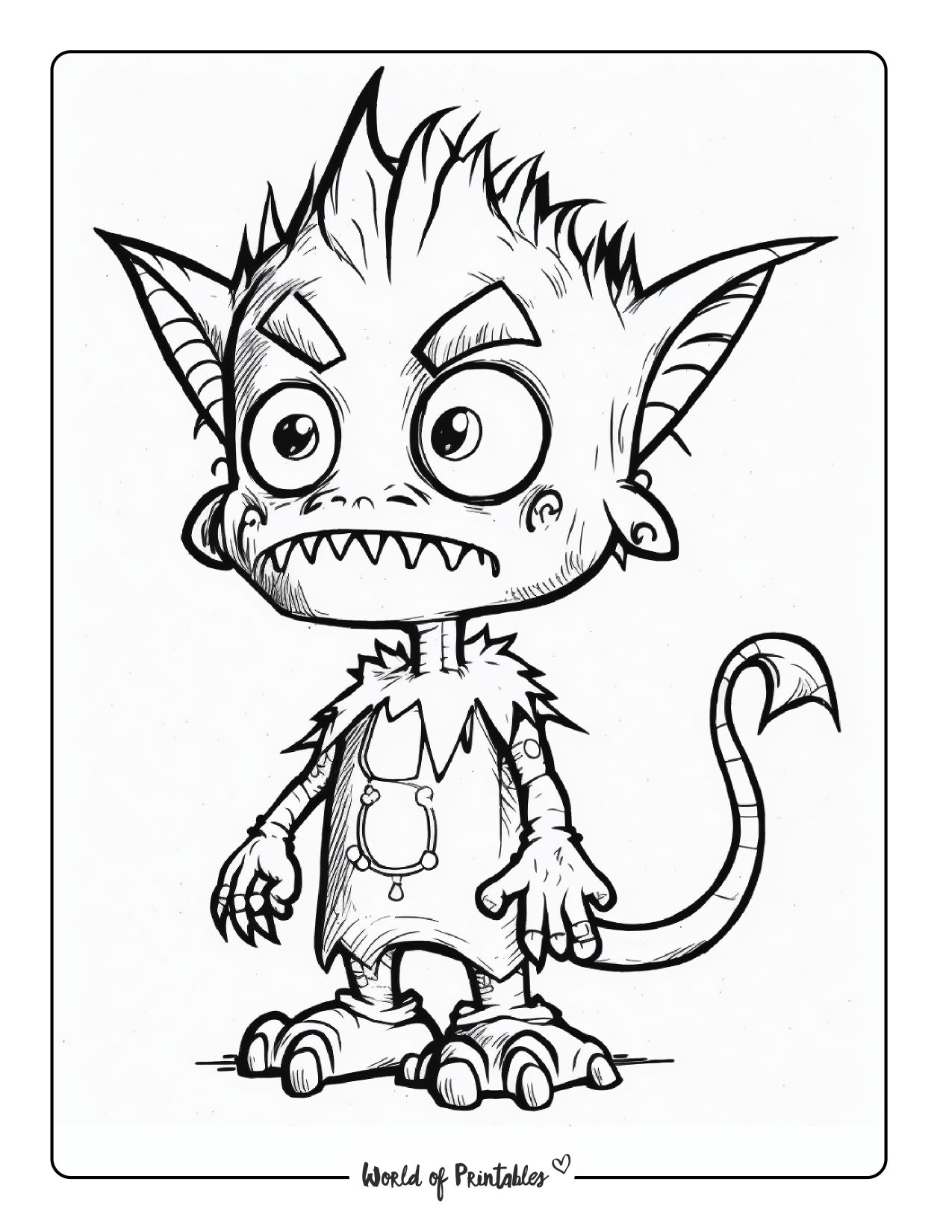 199+ Monster Coloring Page Ideas: Fun and Scary Monsters 67