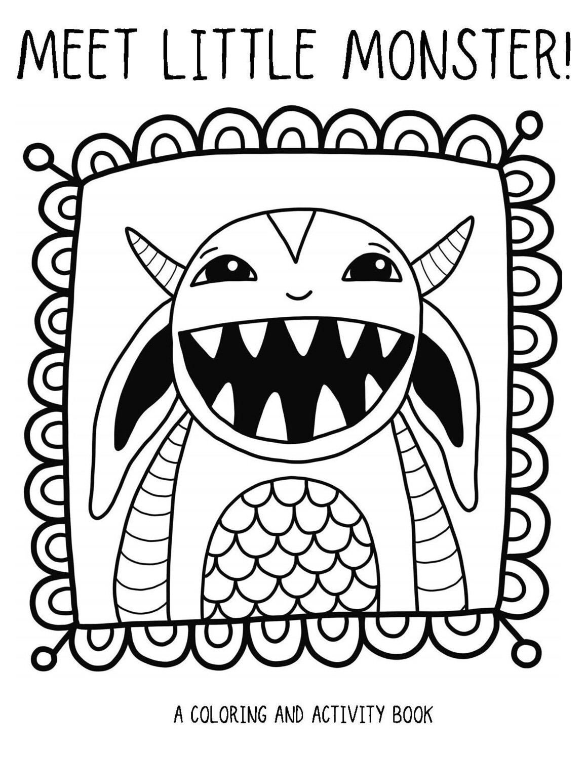 199+ Monster Coloring Page Ideas: Fun and Scary Monsters 72