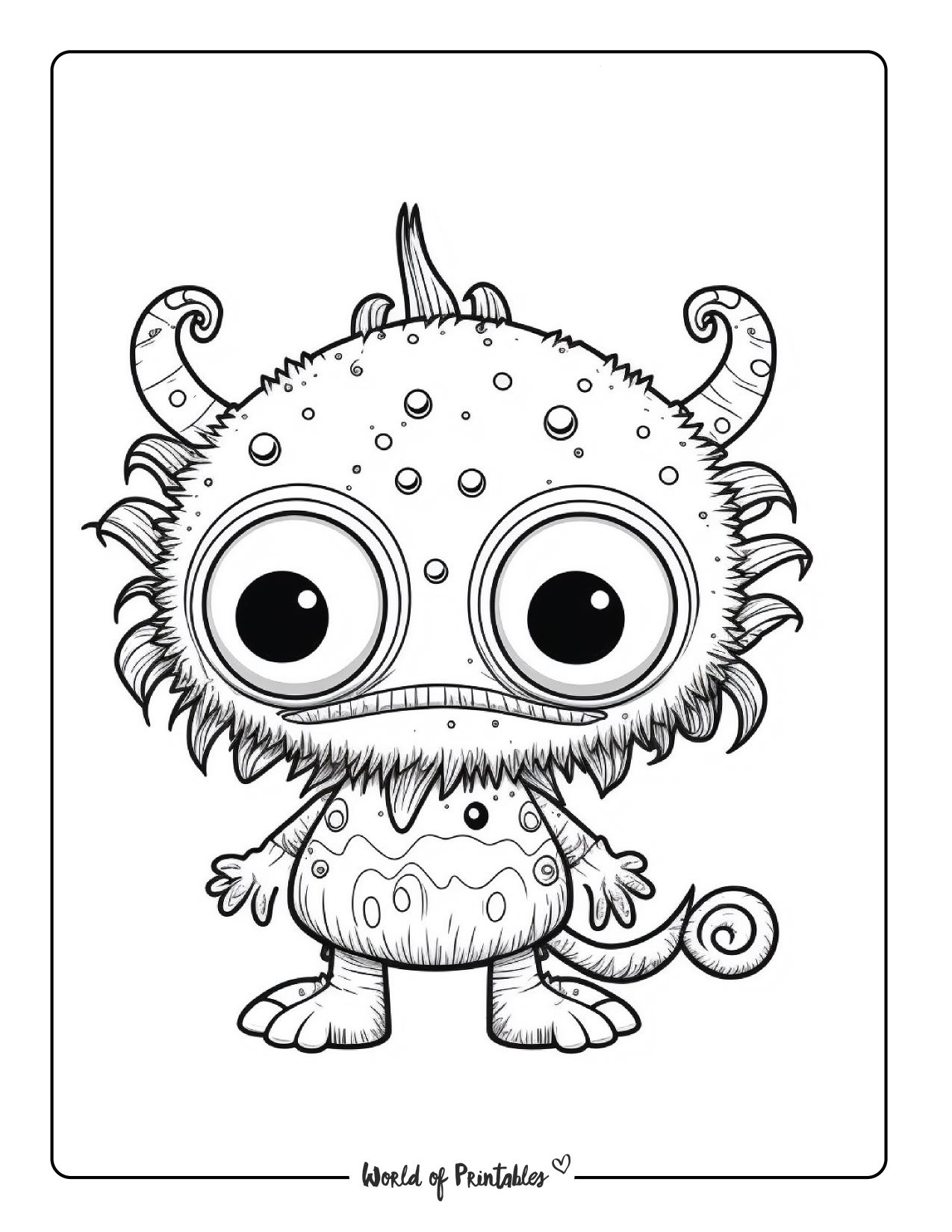 199+ Monster Coloring Page Ideas: Fun and Scary Monsters 8