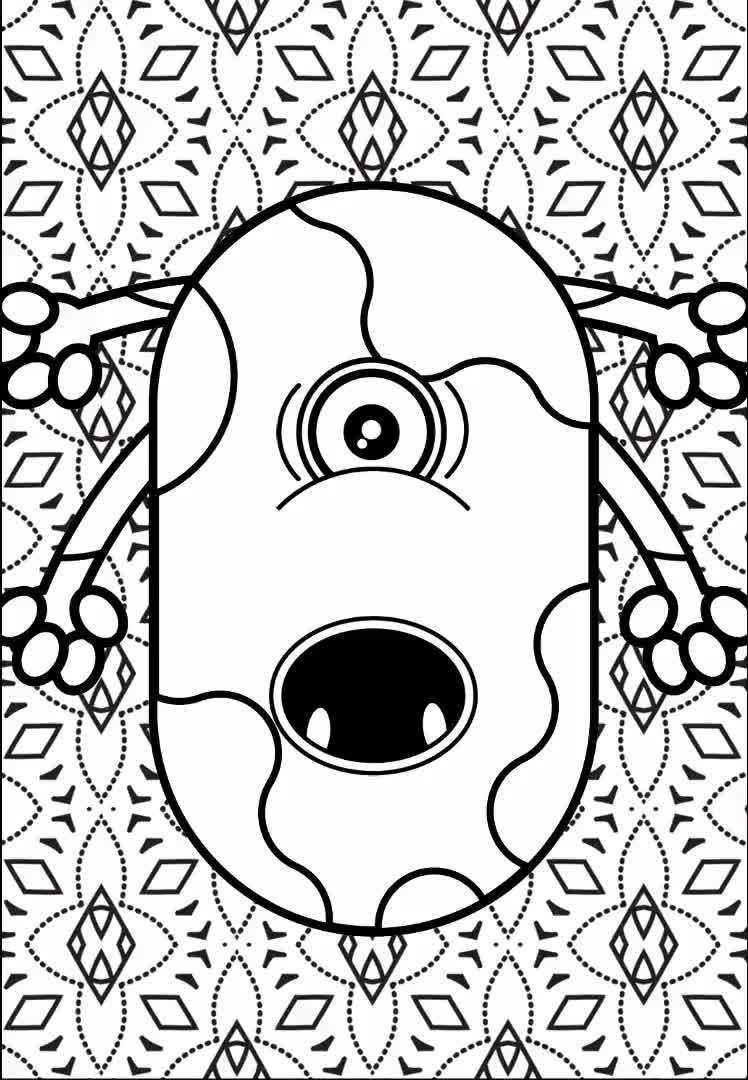 199+ Monster Coloring Page Ideas: Fun and Scary Monsters 81