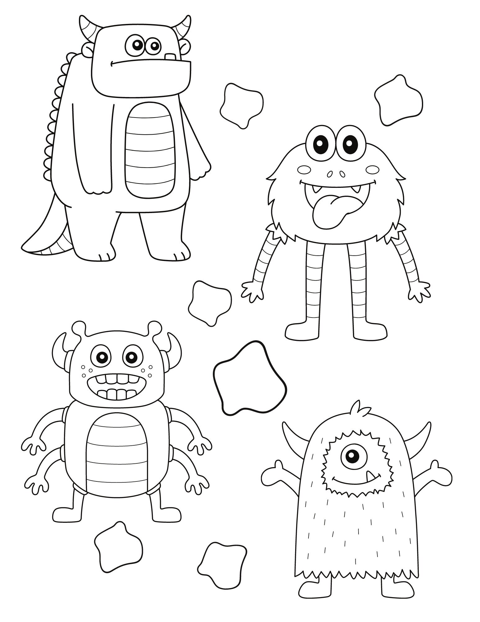 199+ Monster Coloring Page Ideas: Fun and Scary Monsters 90