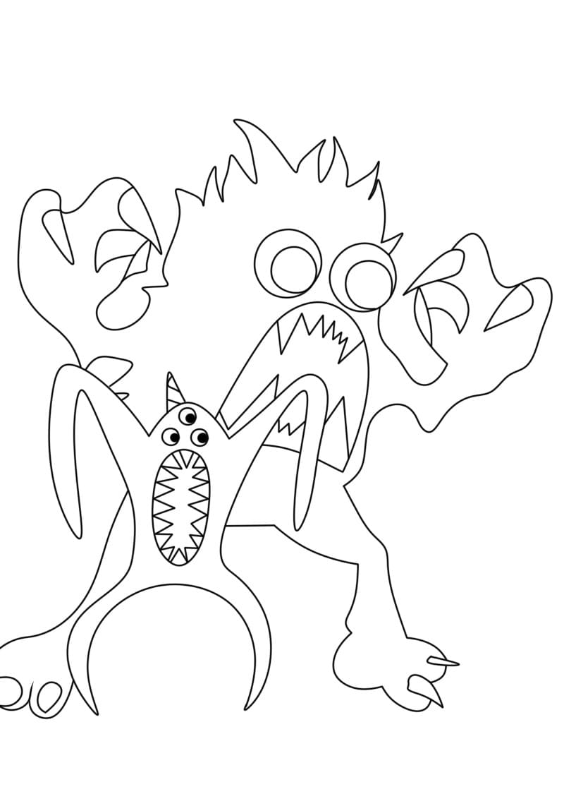 199+ Monster Coloring Page Ideas: Fun and Scary Monsters 95