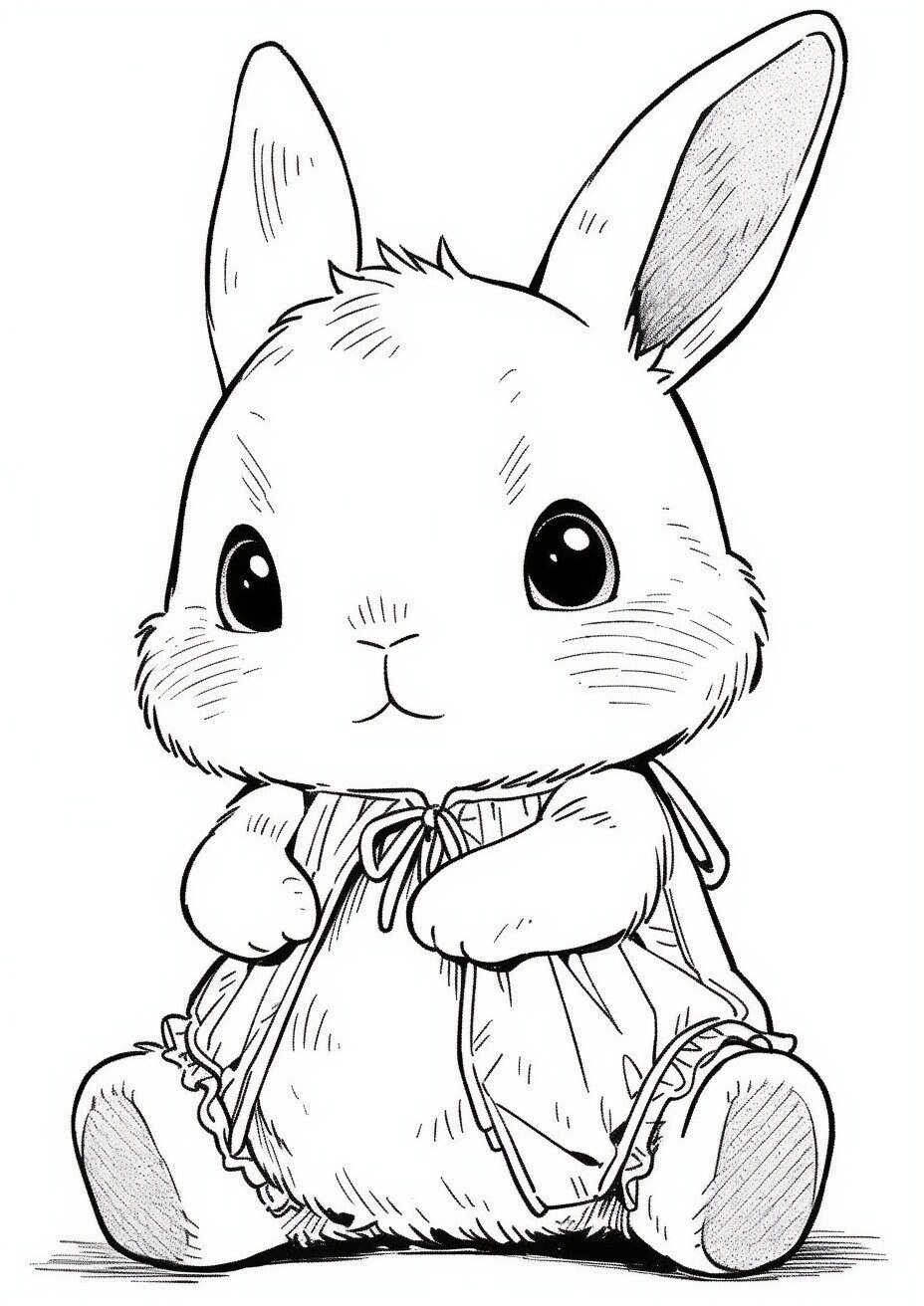 80+ Bunny Coloring Pages 10