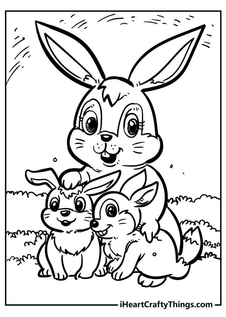 80+ Bunny Coloring Pages 11