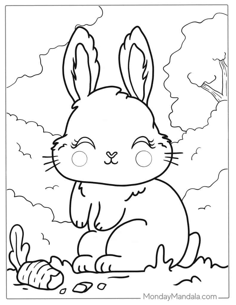 80+ Bunny Coloring Pages 12