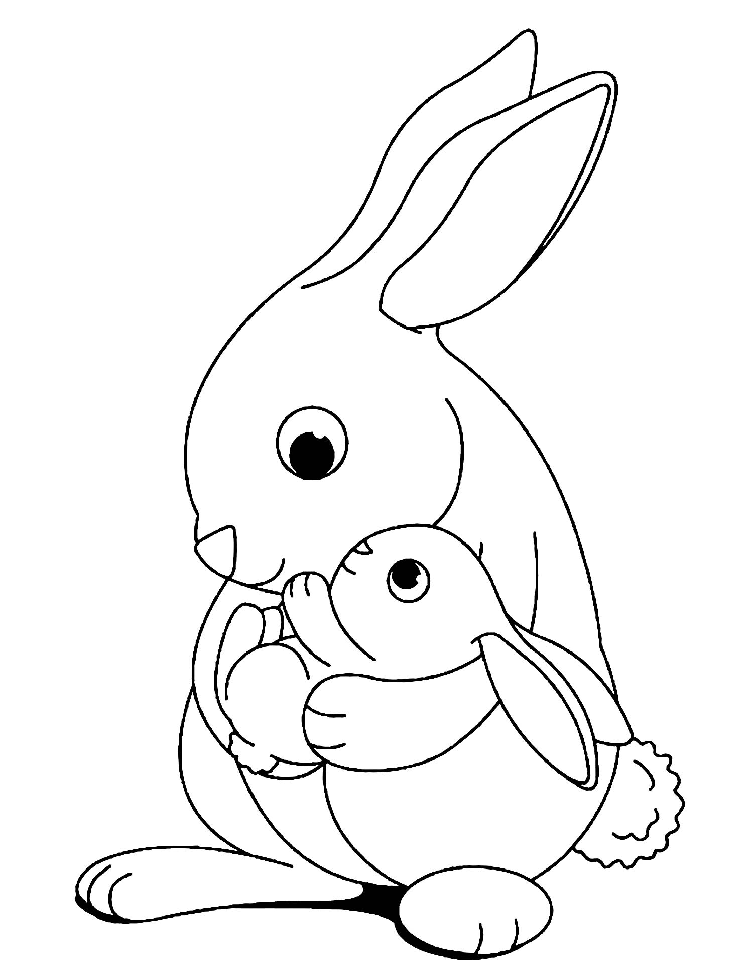 80+ Bunny Coloring Pages 15