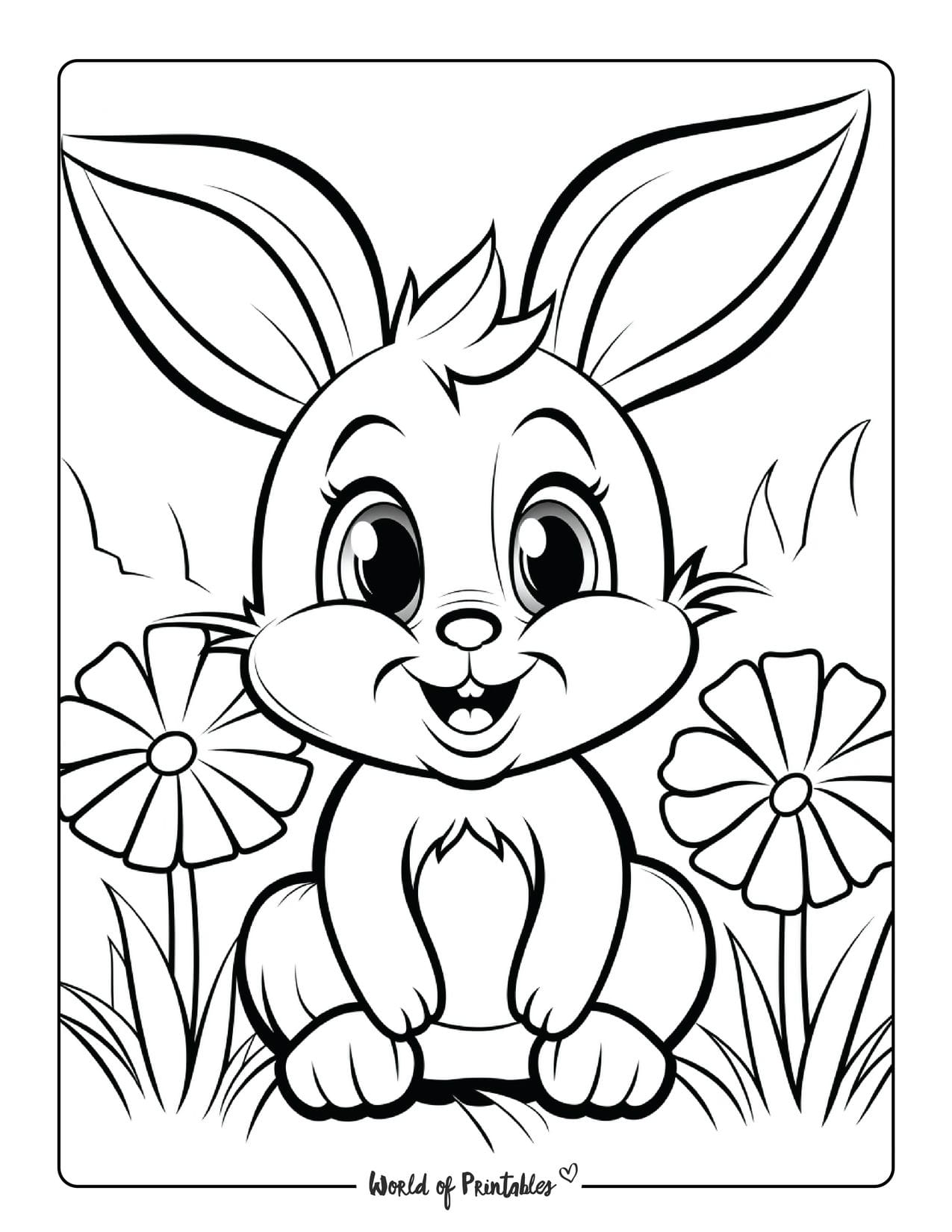 80+ Bunny Coloring Pages 16