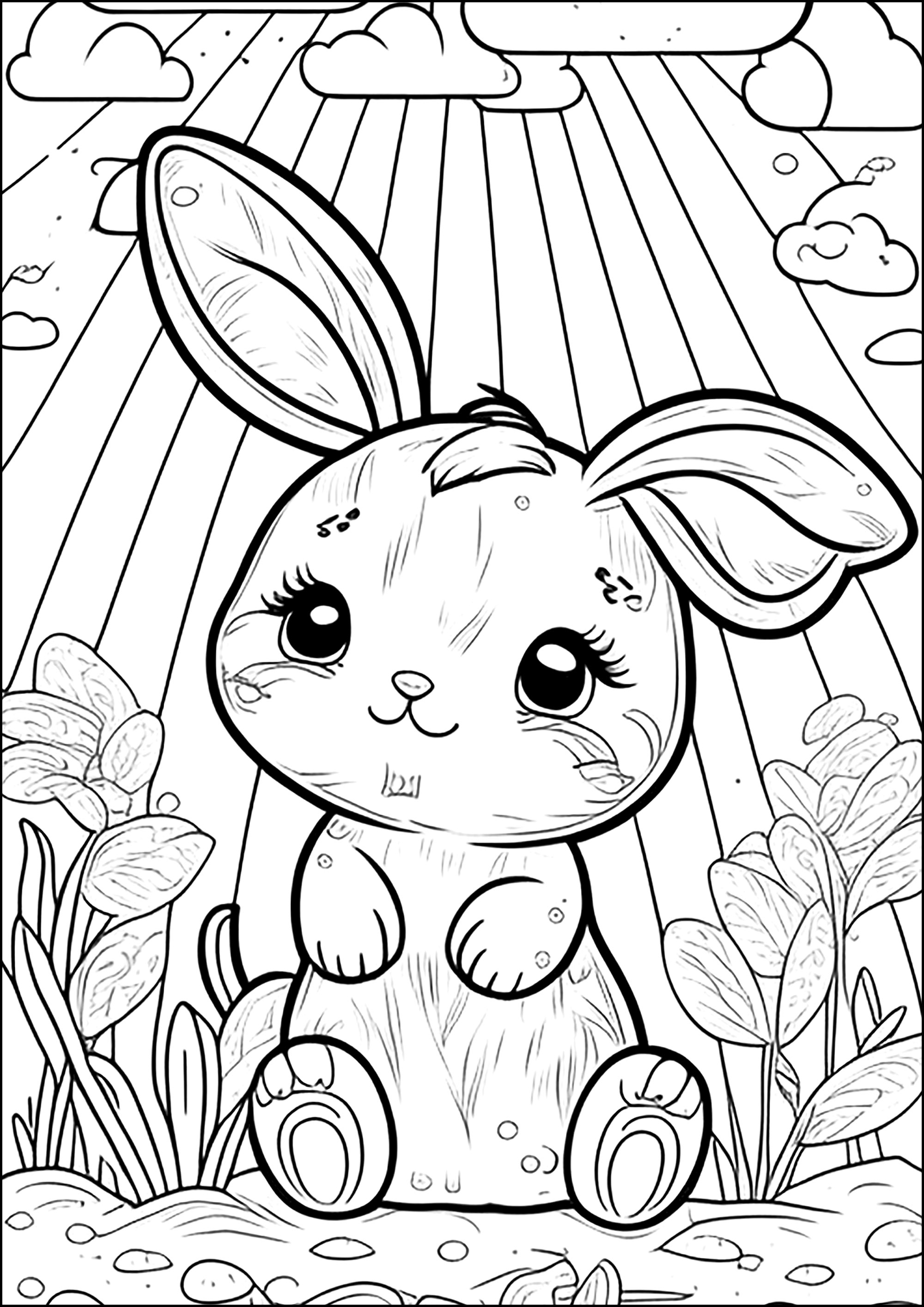 80+ Bunny Coloring Pages 20