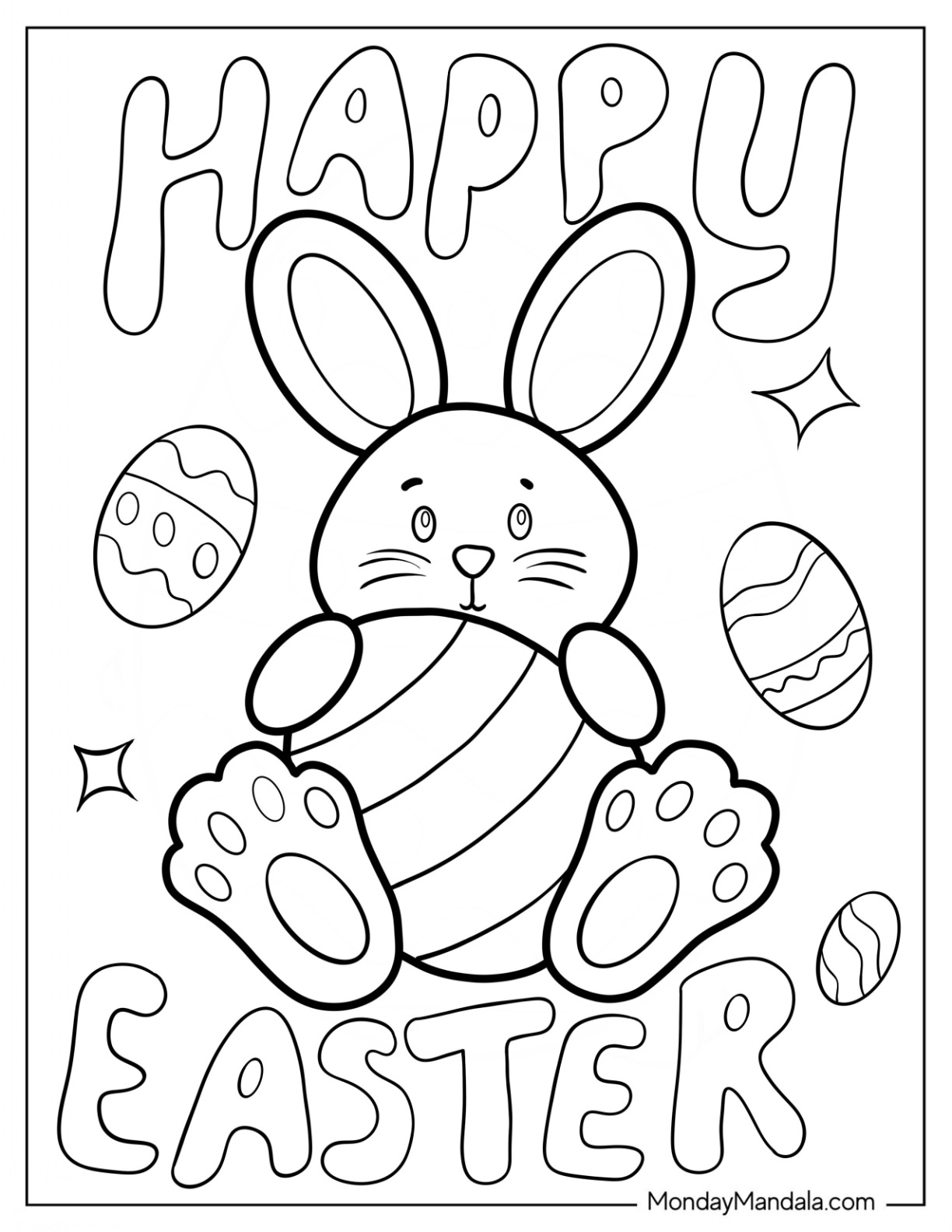 80+ Bunny Coloring Pages 21