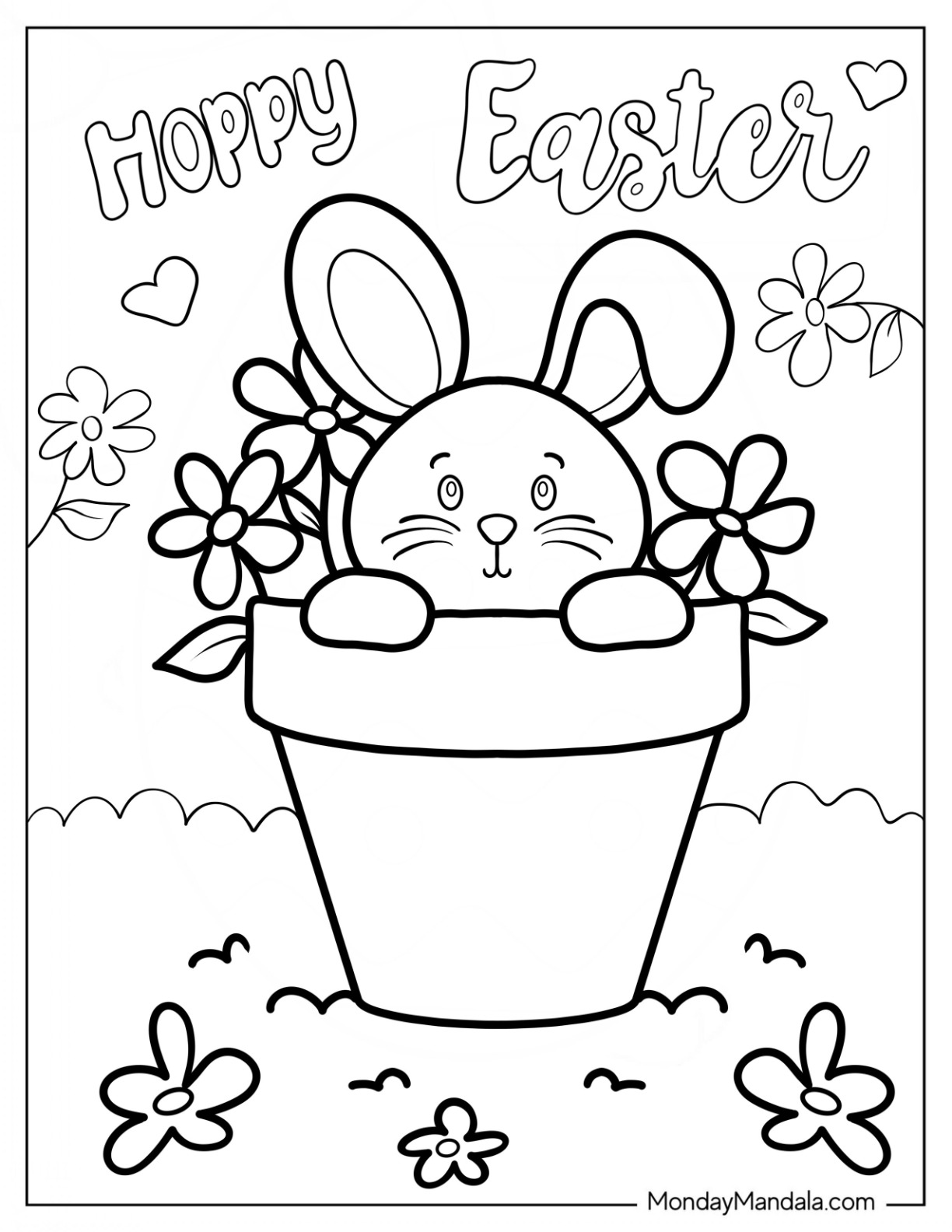 80+ Bunny Coloring Pages 23