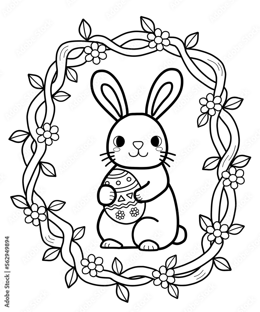 80+ Bunny Coloring Pages 34