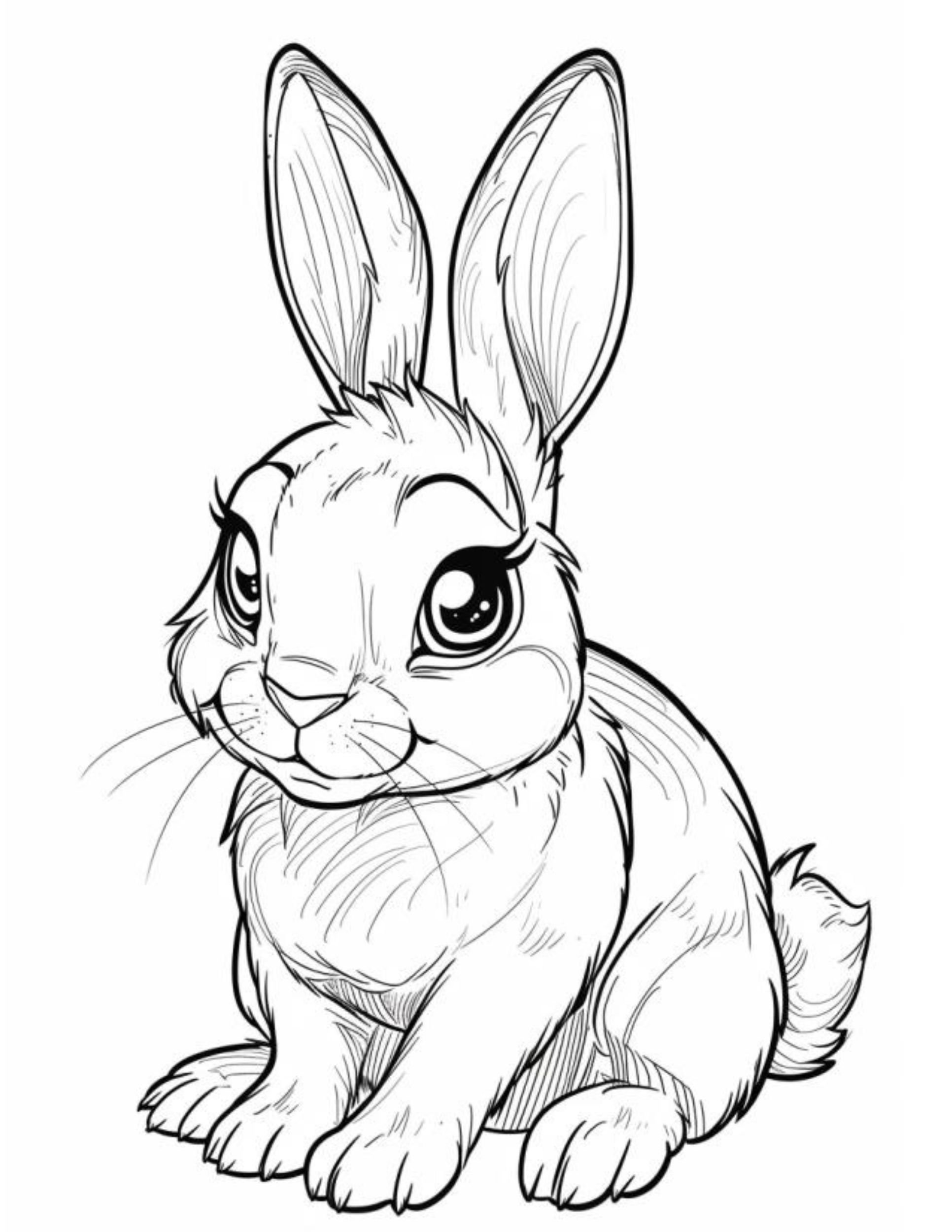 80+ Bunny Coloring Pages 36