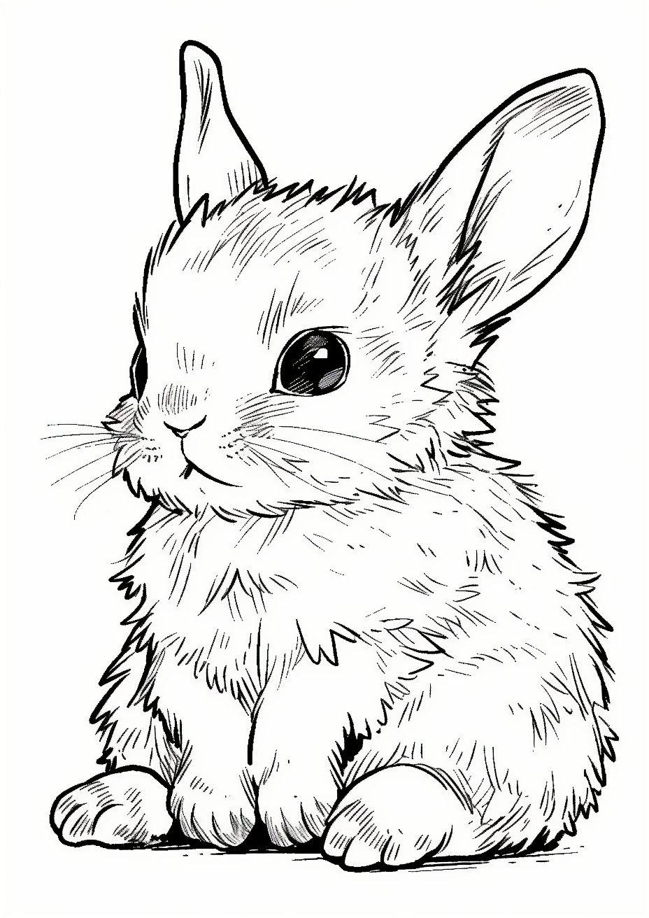 80+ Bunny Coloring Pages 4