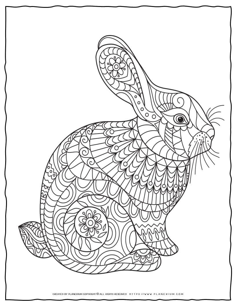 80+ Bunny Coloring Pages 54