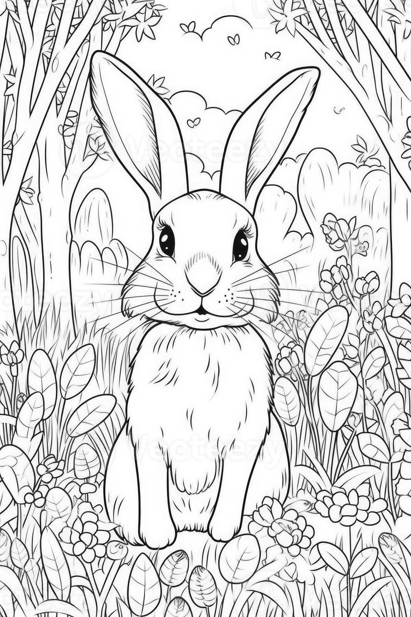 80+ Bunny Coloring Pages 56