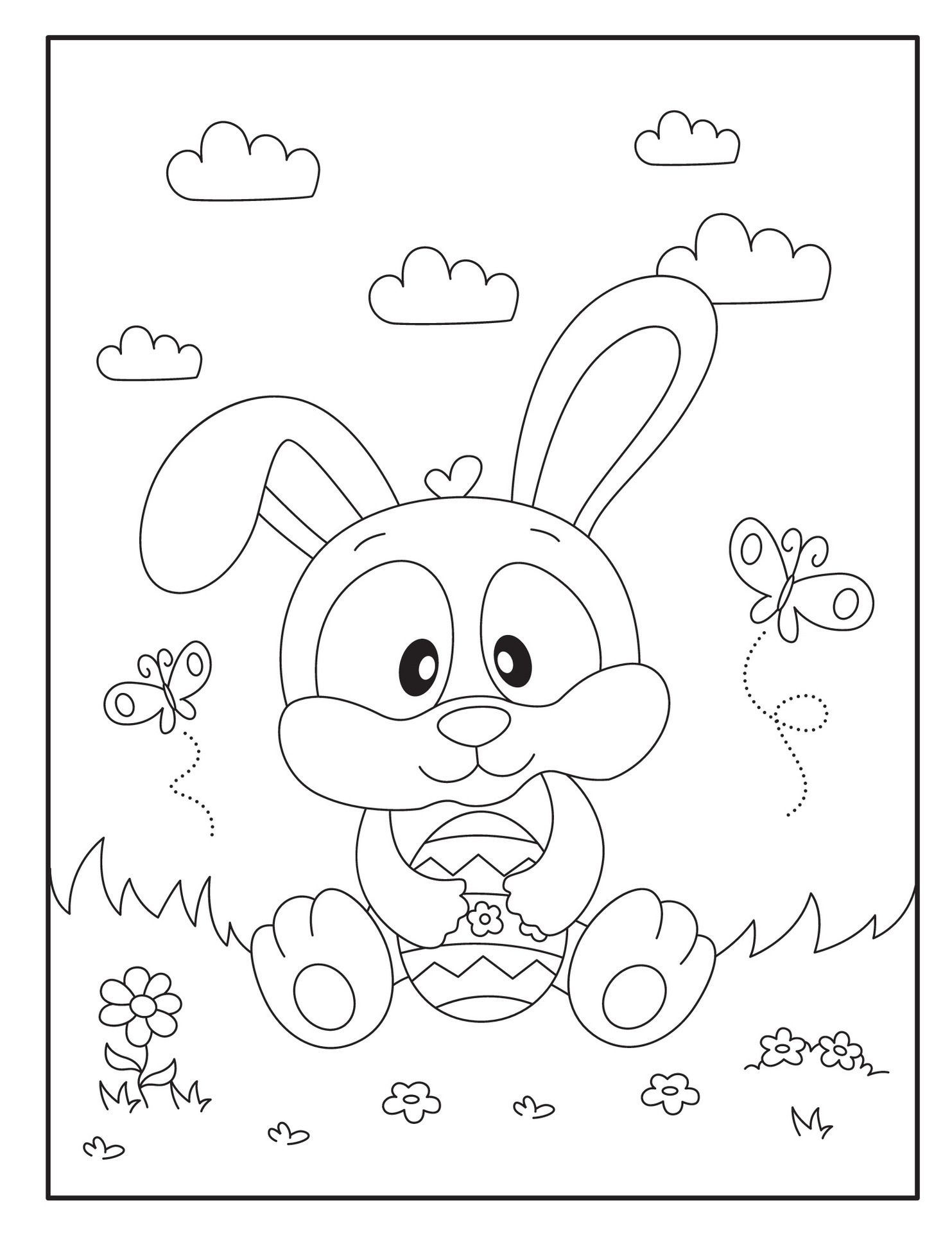 80+ Bunny Coloring Pages 59