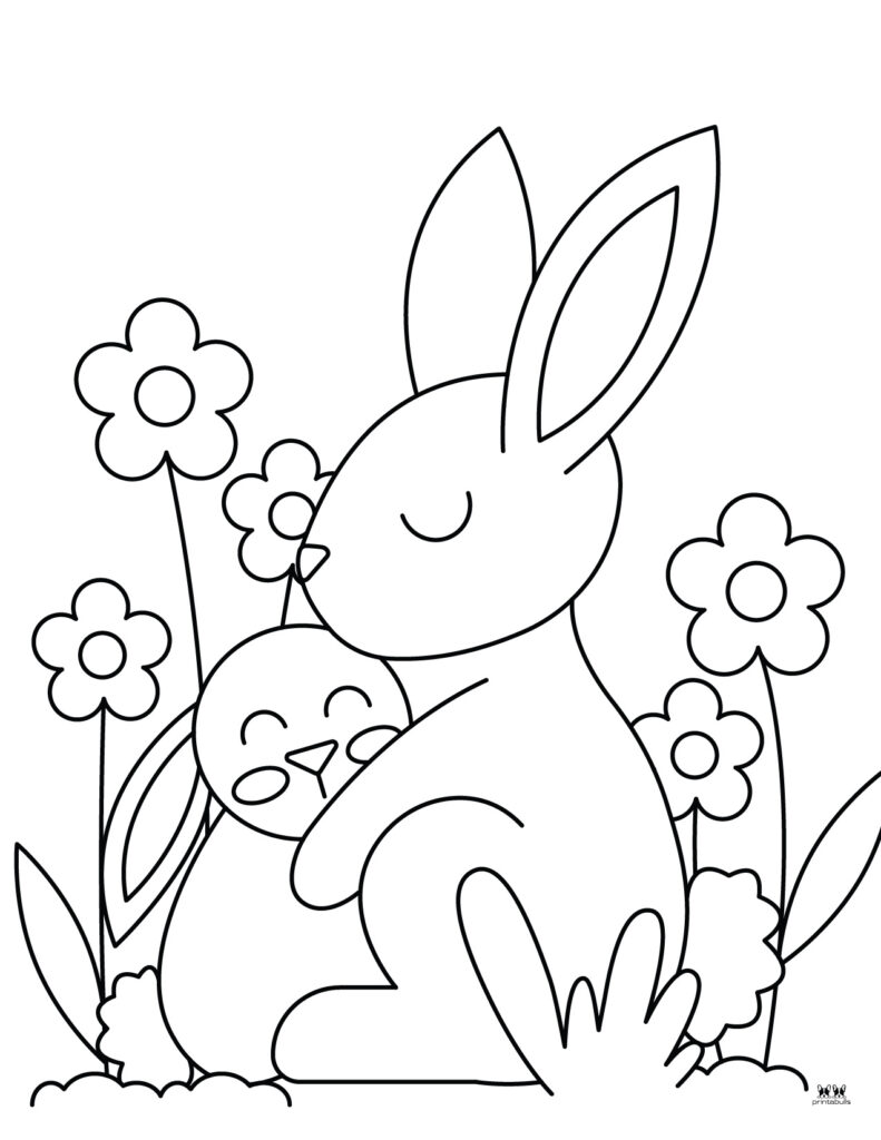 80+ Bunny Coloring Pages 6