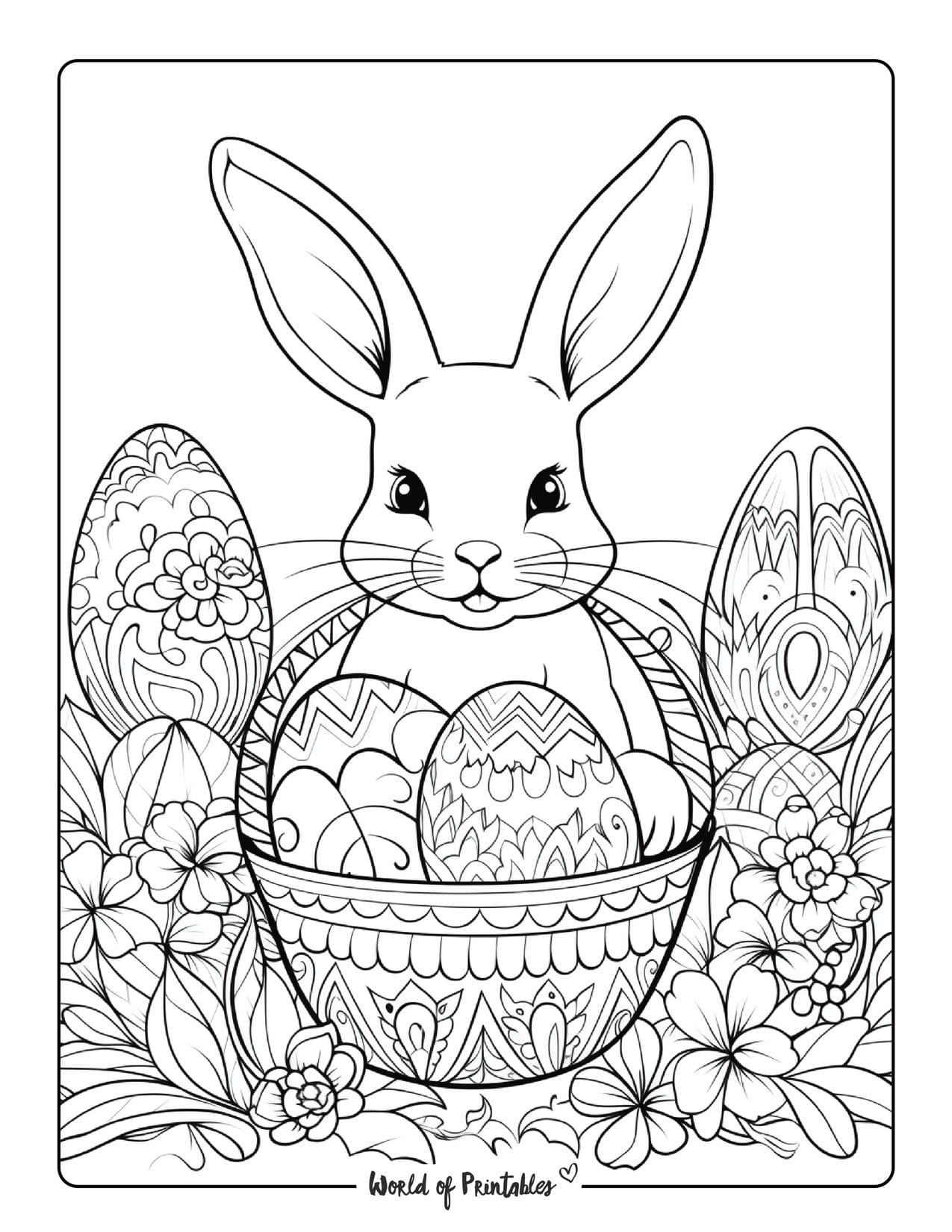 80+ Bunny Coloring Pages 63