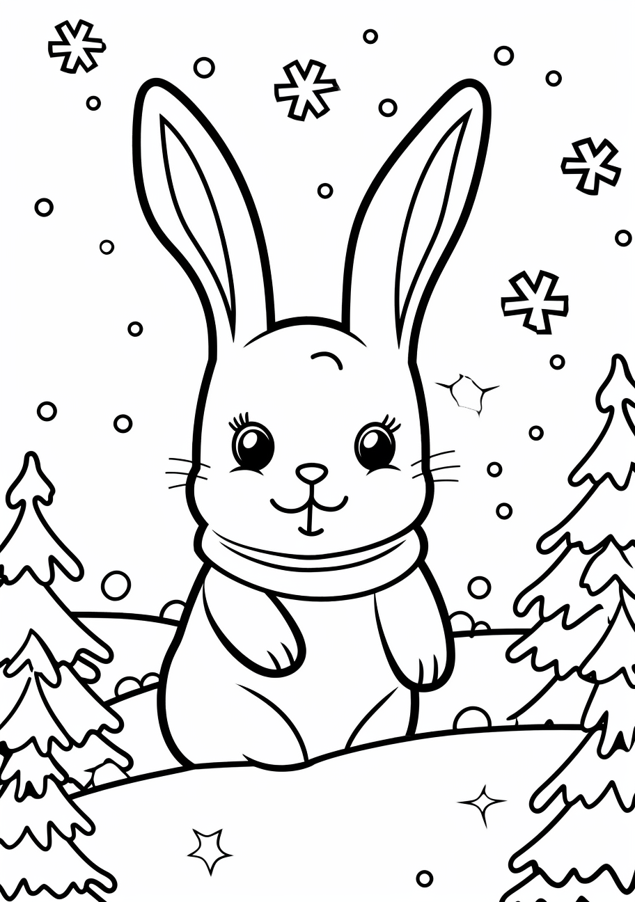 80+ Bunny Coloring Pages 74