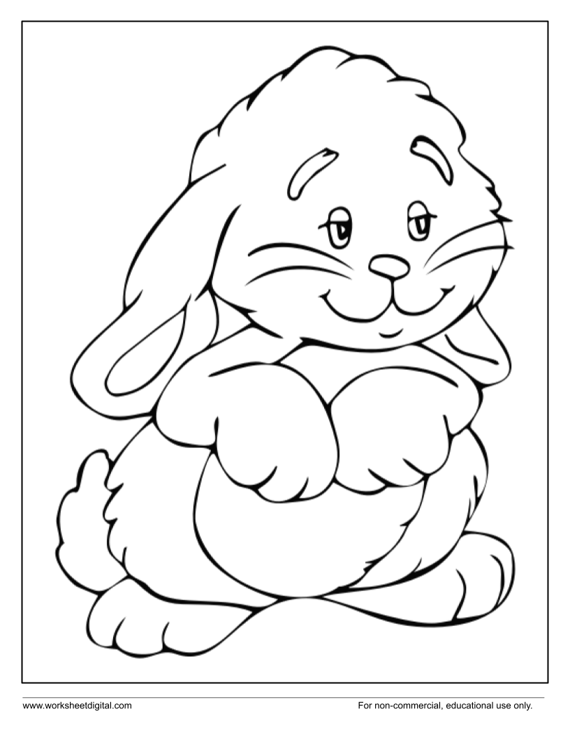 80+ Bunny Coloring Pages 77