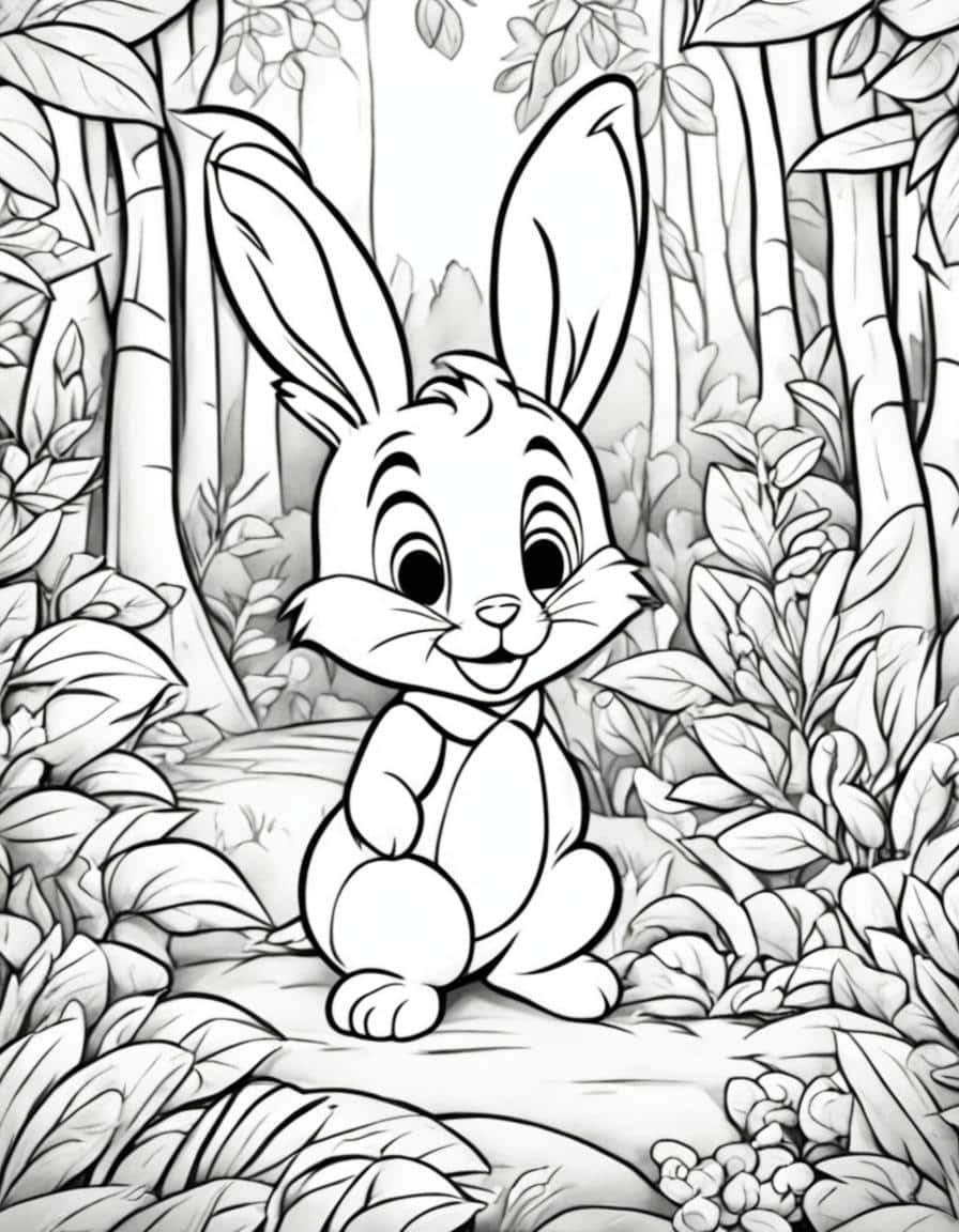 80+ Bunny Coloring Pages 78