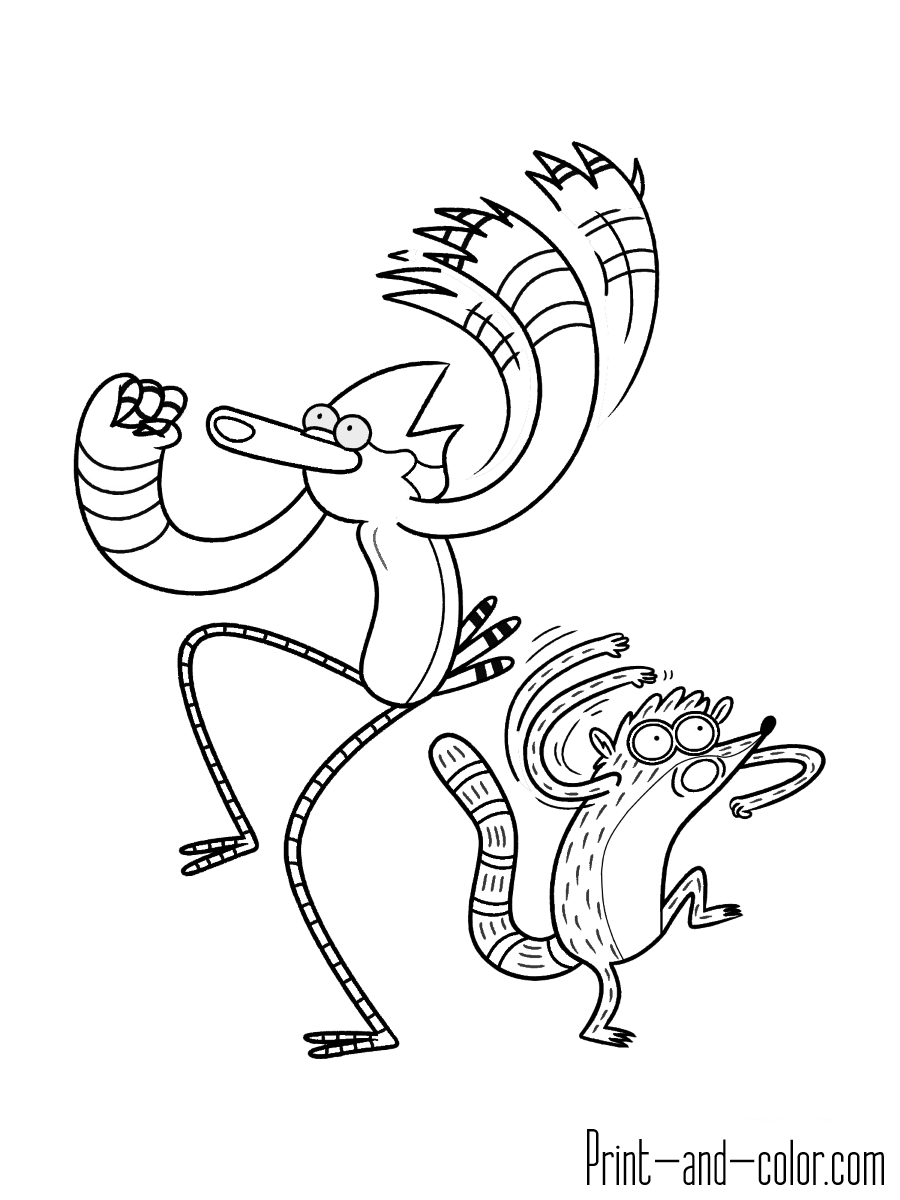 80 Regular Show Coloring Pages Printable 1