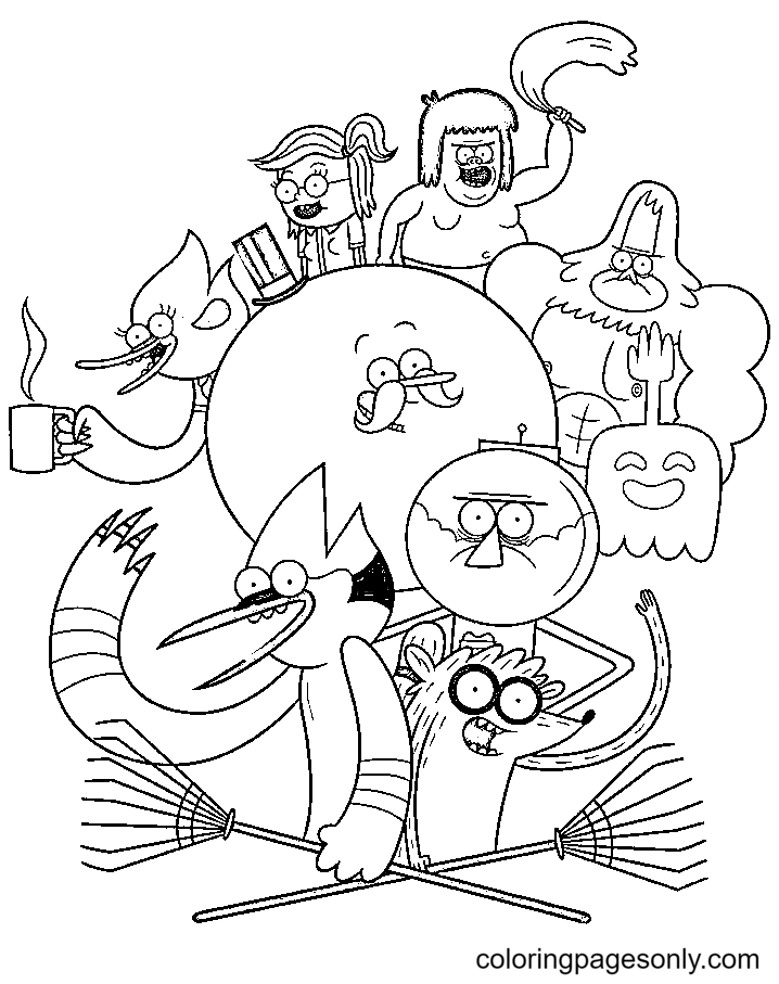 80 Regular Show Coloring Pages Printable 18