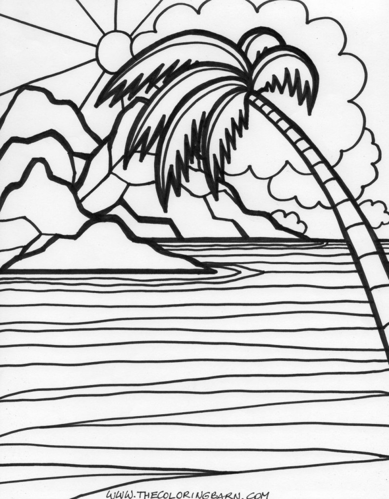 98 Palm Tree Coloring Pages Free Printable 14