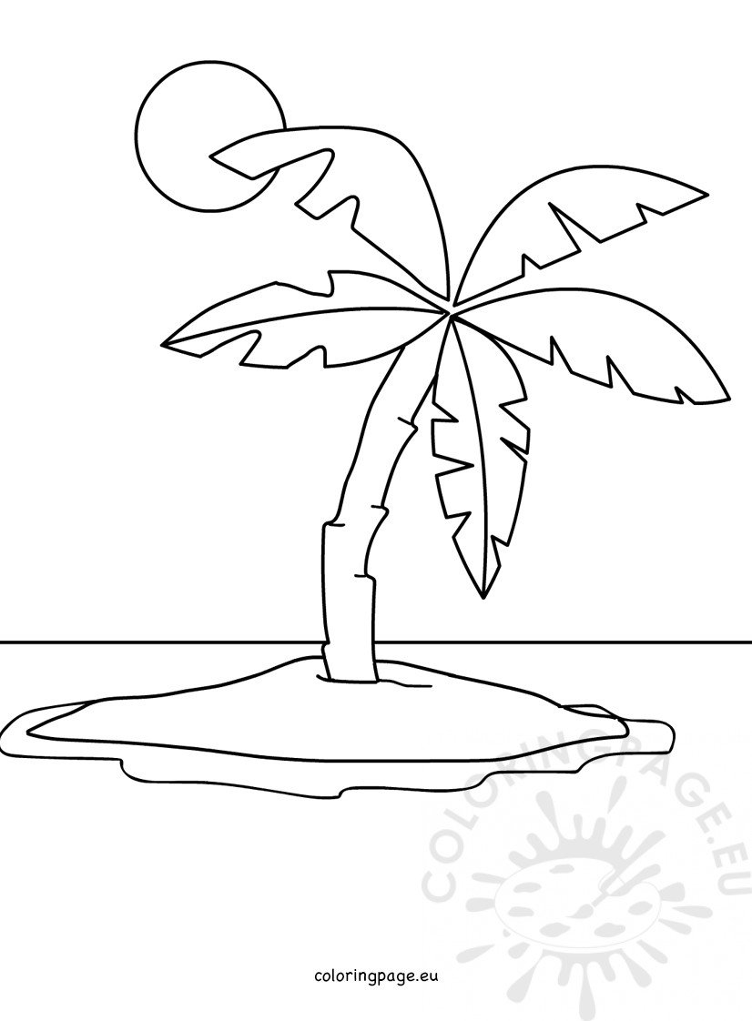 98 Palm Tree Coloring Pages Free Printable 24