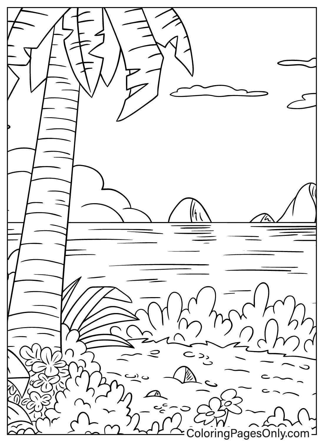 98 Palm Tree Coloring Pages Free Printable 32