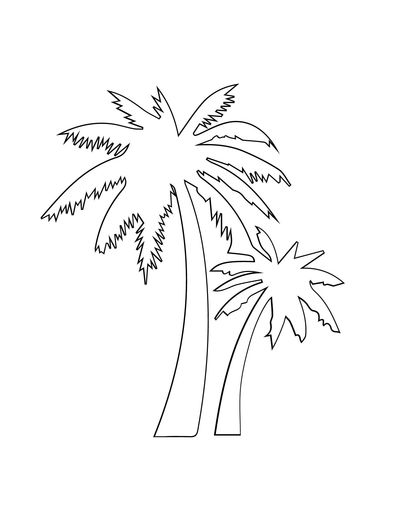 98 Palm Tree Coloring Pages Free Printable 34