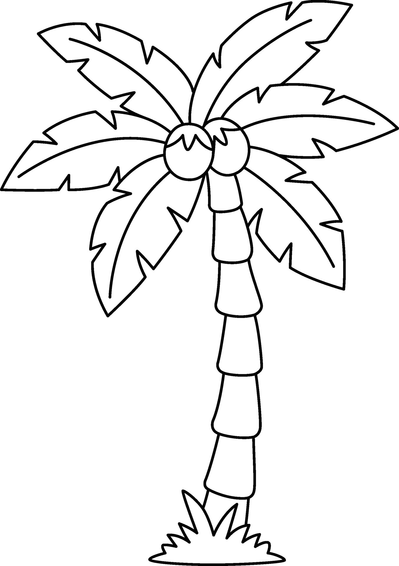 98 Palm Tree Coloring Pages Free Printable 4