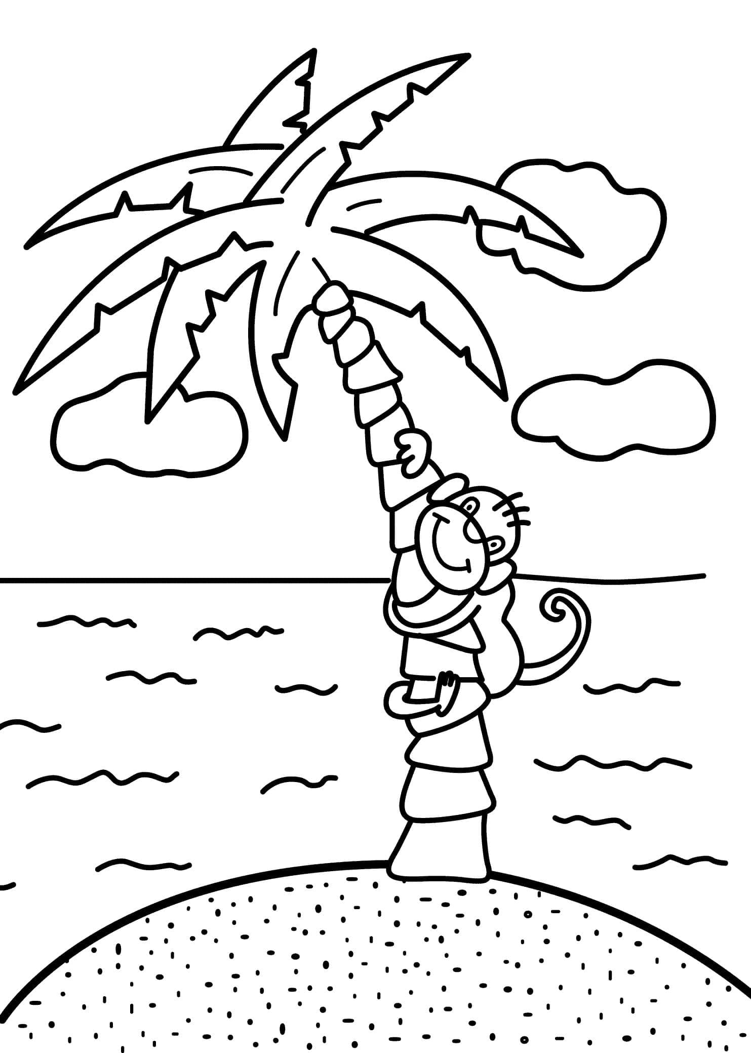 98 Palm Tree Coloring Pages Free Printable 40