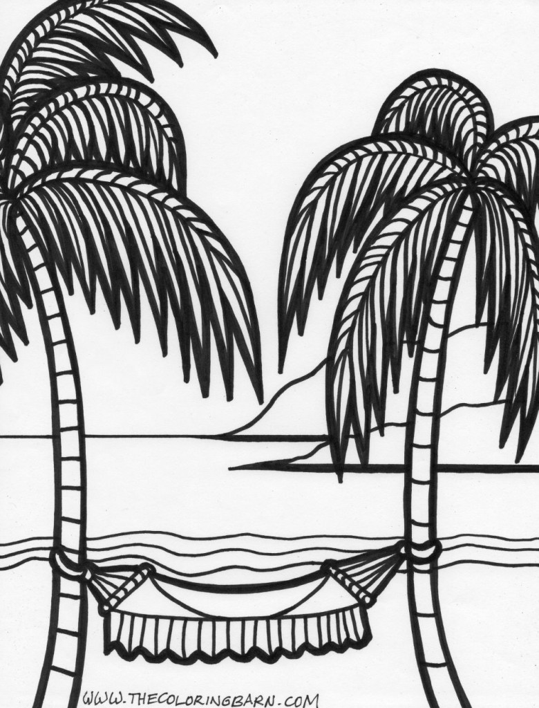 98 Palm Tree Coloring Pages Free Printable 46