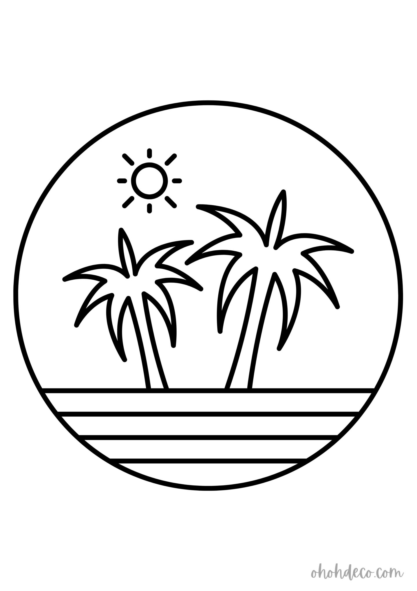 98 Palm Tree Coloring Pages Free Printable 48