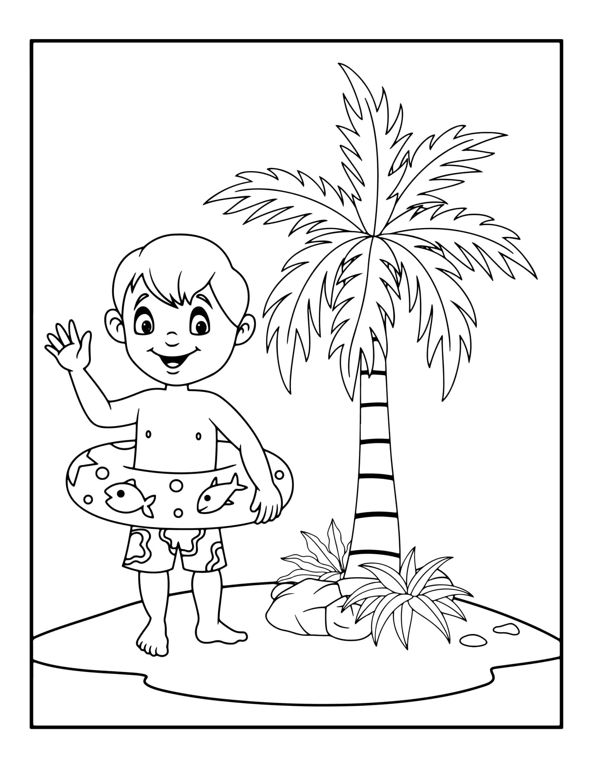 98 Palm Tree Coloring Pages Free Printable 51