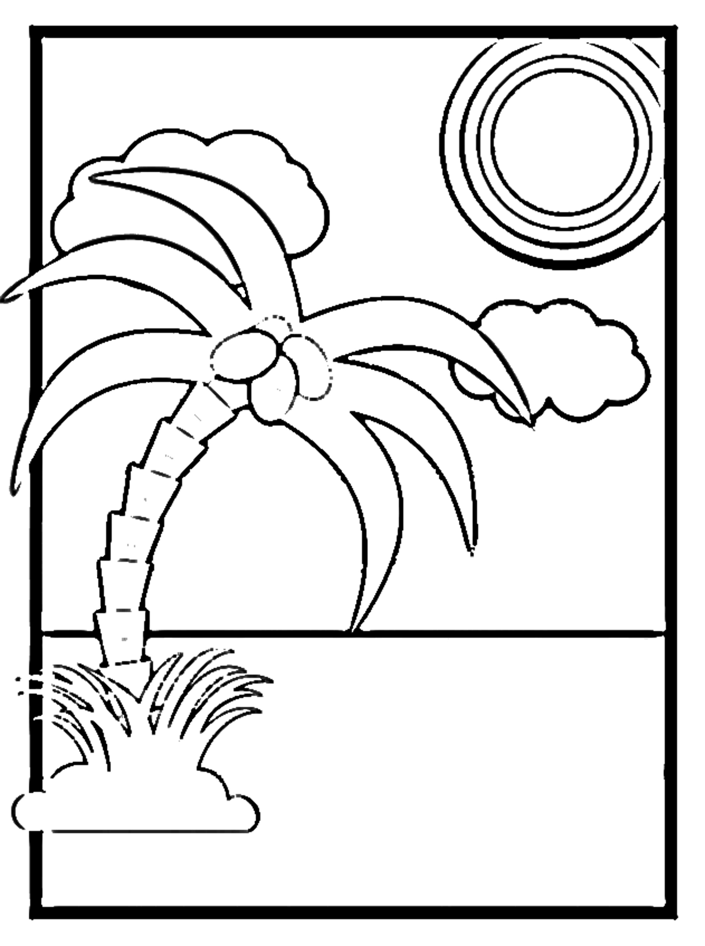 98 Palm Tree Coloring Pages Free Printable 54