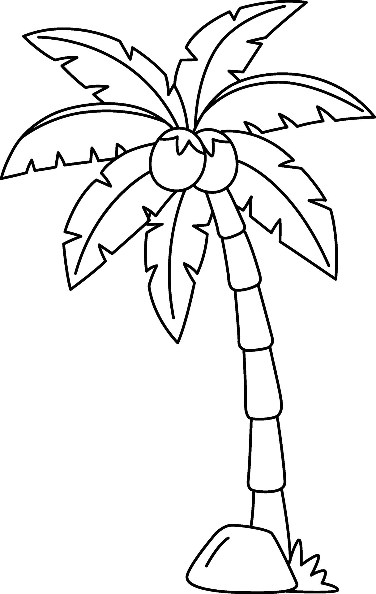 98 Palm Tree Coloring Pages Free Printable 6