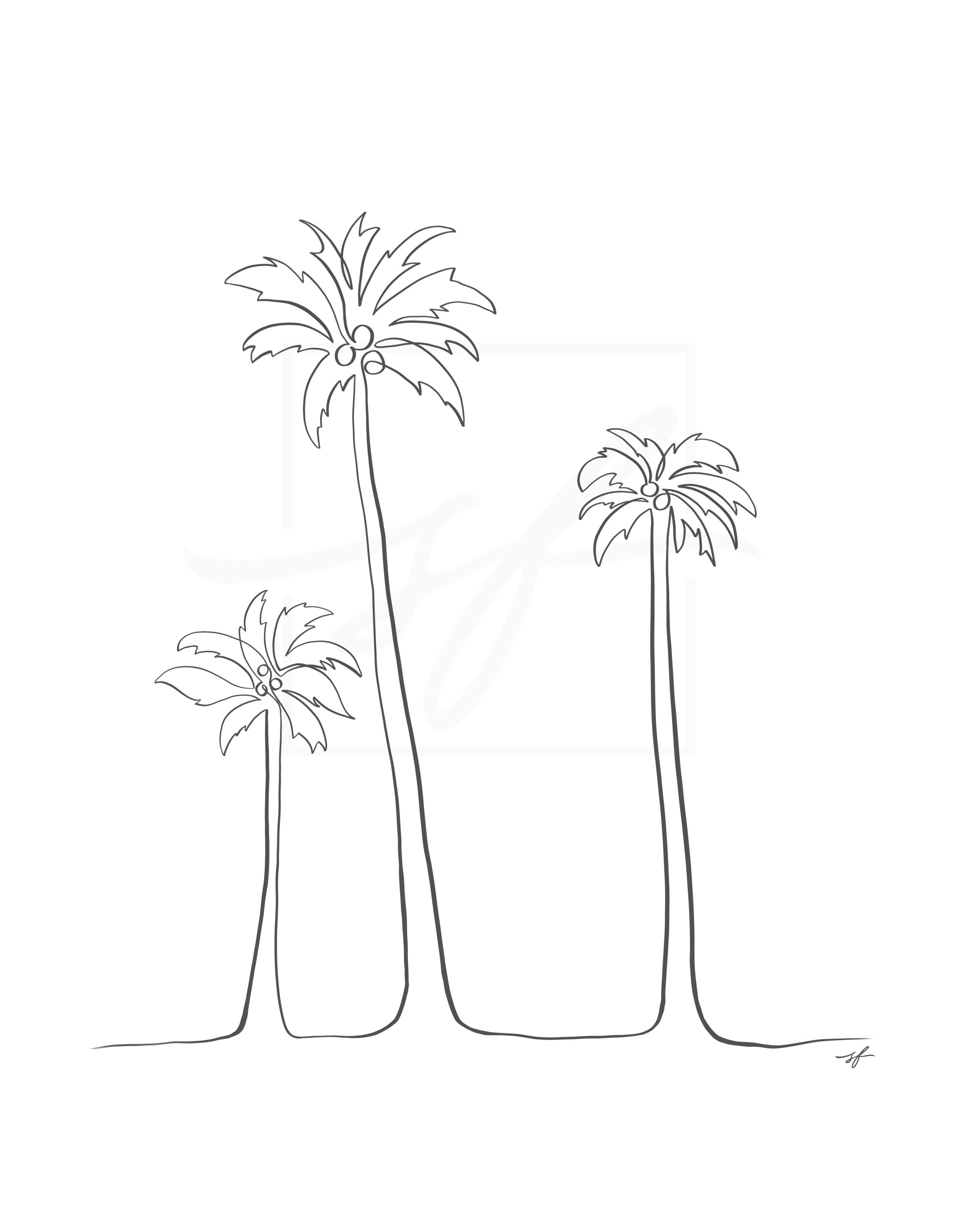 98 Palm Tree Coloring Pages Free Printable 64