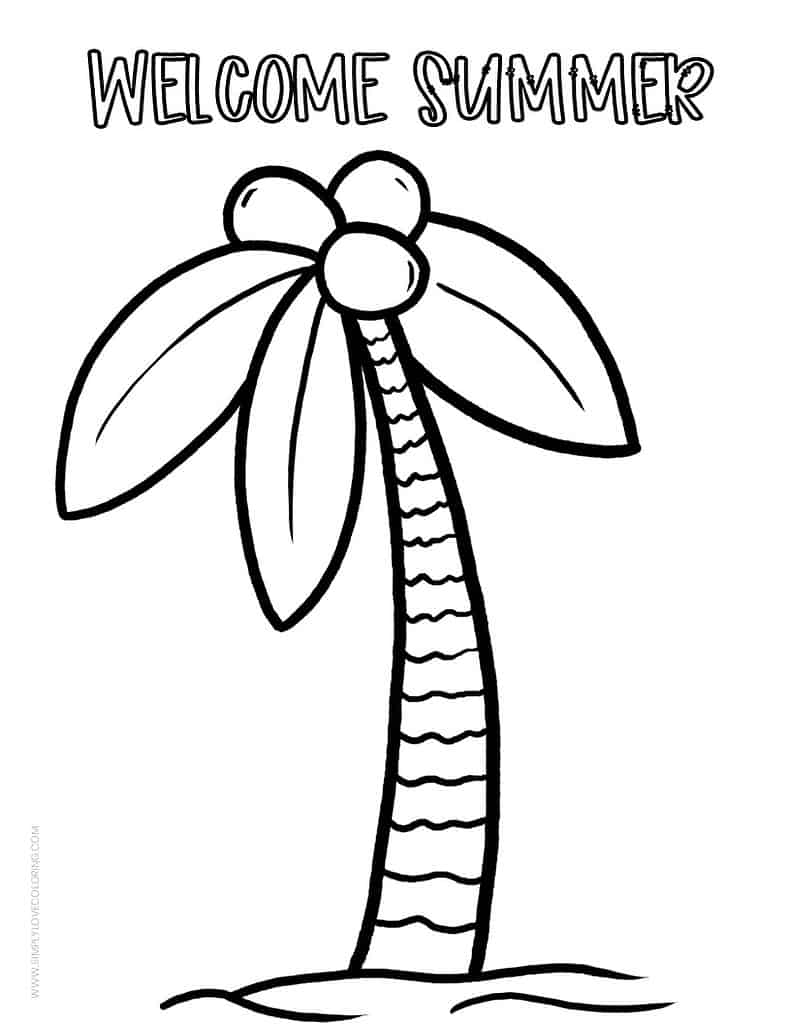 98 Palm Tree Coloring Pages Free Printable 80