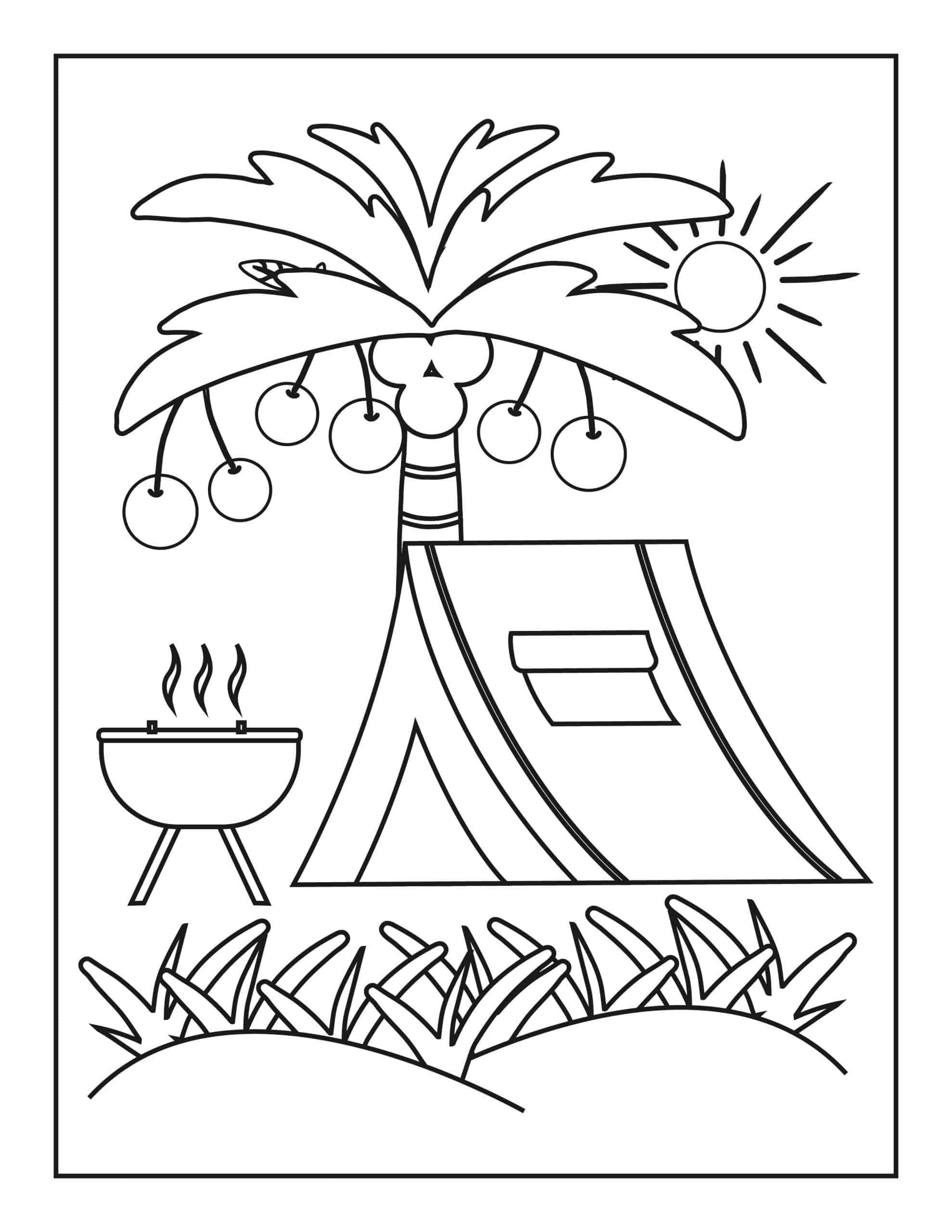 98 Palm Tree Coloring Pages Free Printable 81